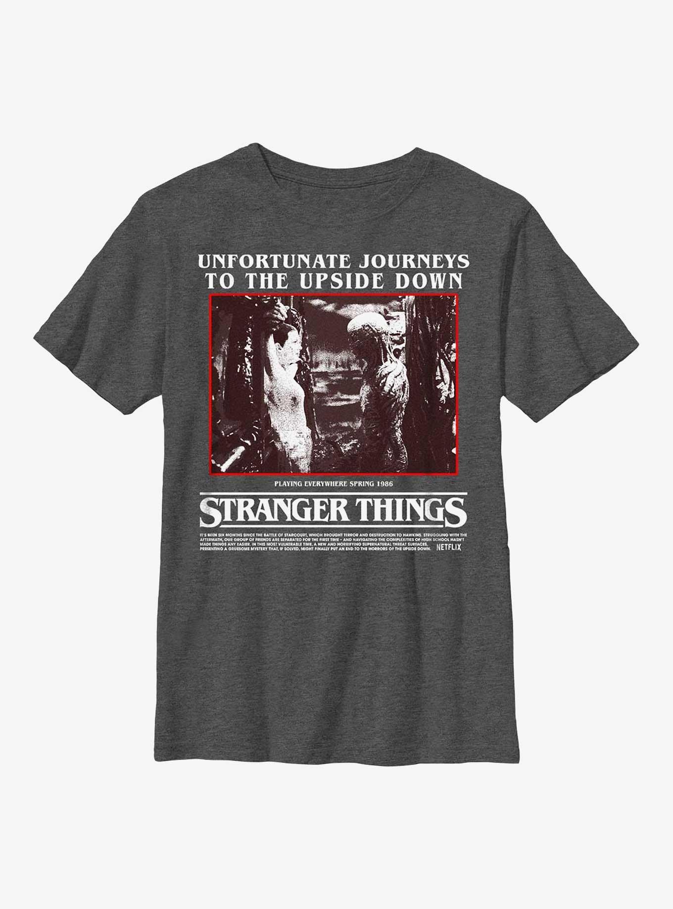 Stranger Things Unfortunate Journey Eleven and Vecna Youth T-Shirt, , hi-res
