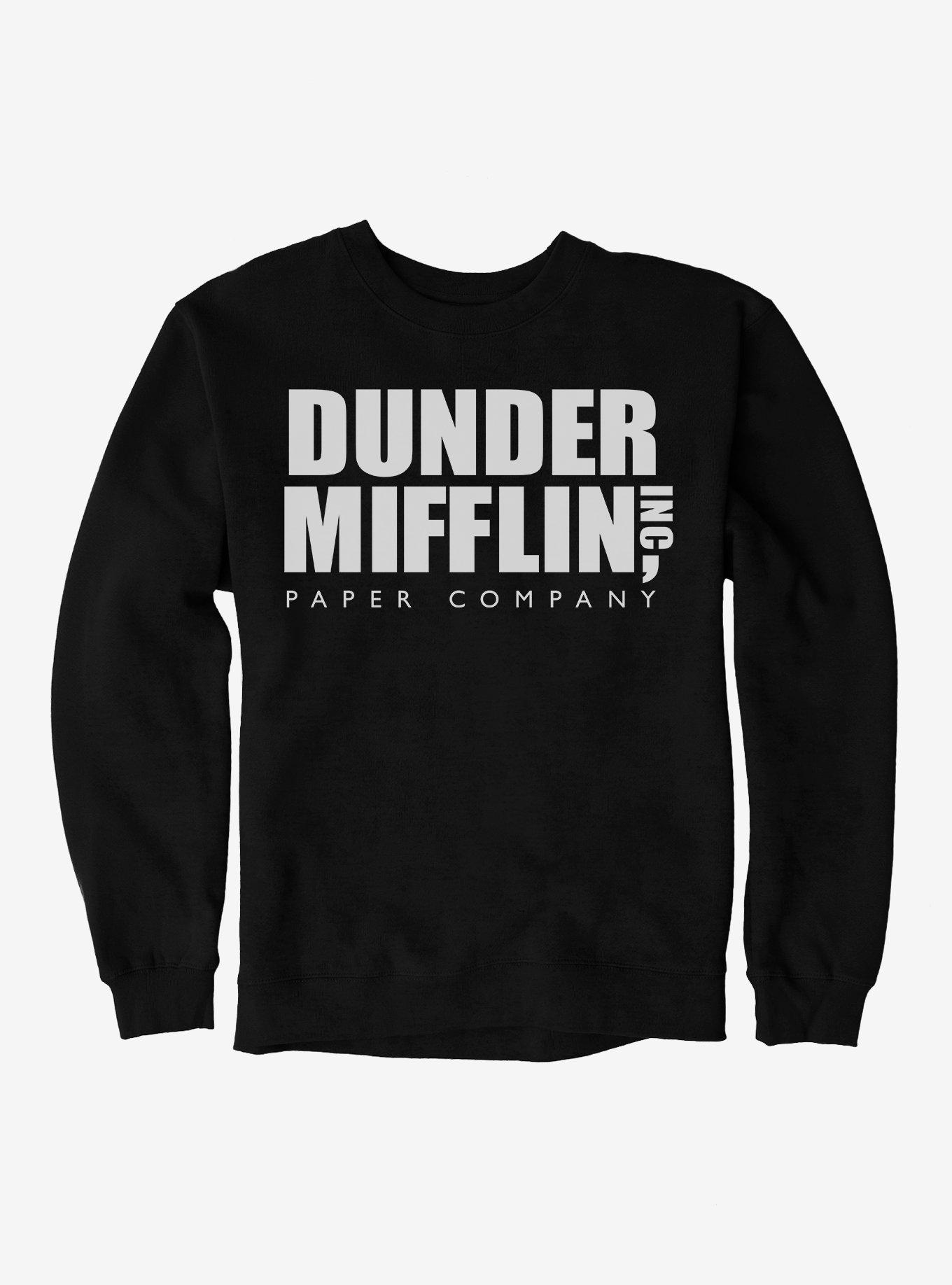The Office Dunder Mifflin Logo Sweatshirt, BLACK, hi-res