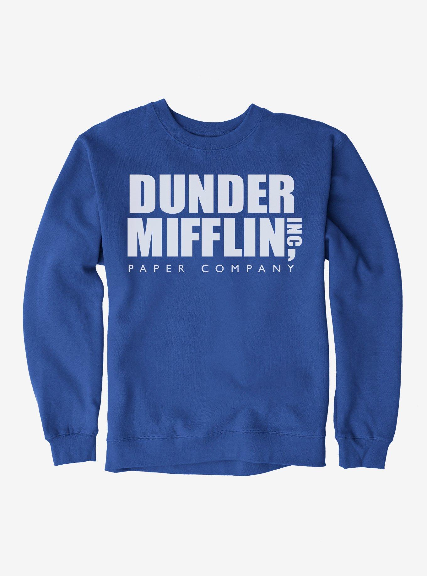 The Office Dunder Mifflin Logo Sweatshirt, ROYAL, hi-res
