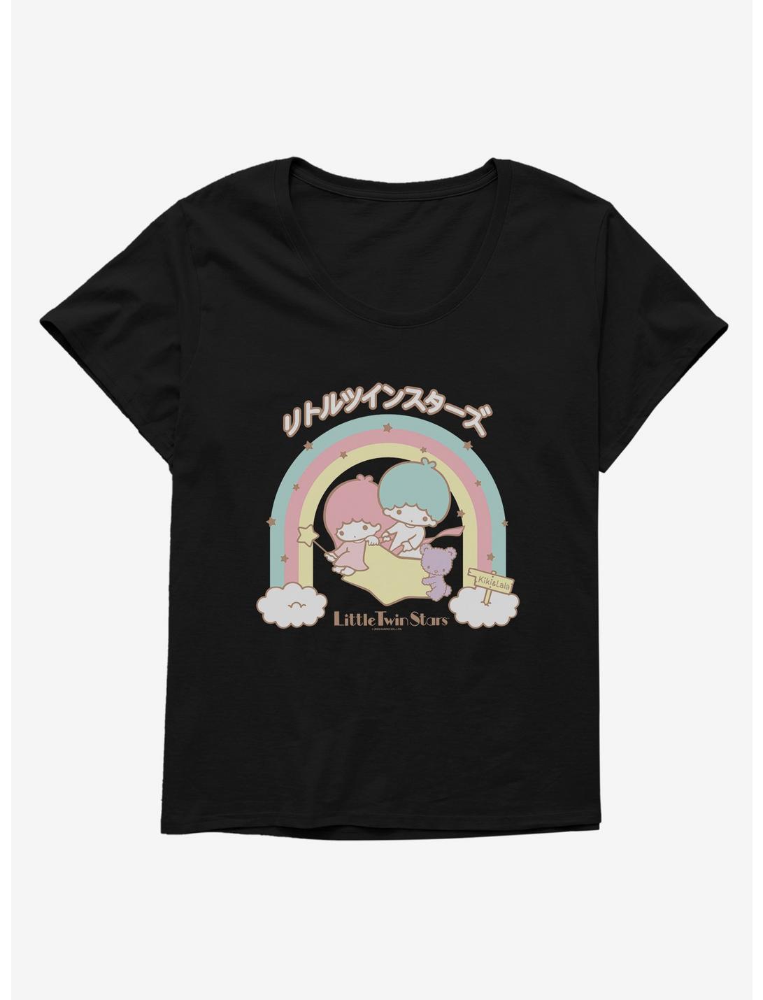 Little Twin Stars Kiki And Lala Rainbow Womens T-Shirt Plus Size, , hi-res