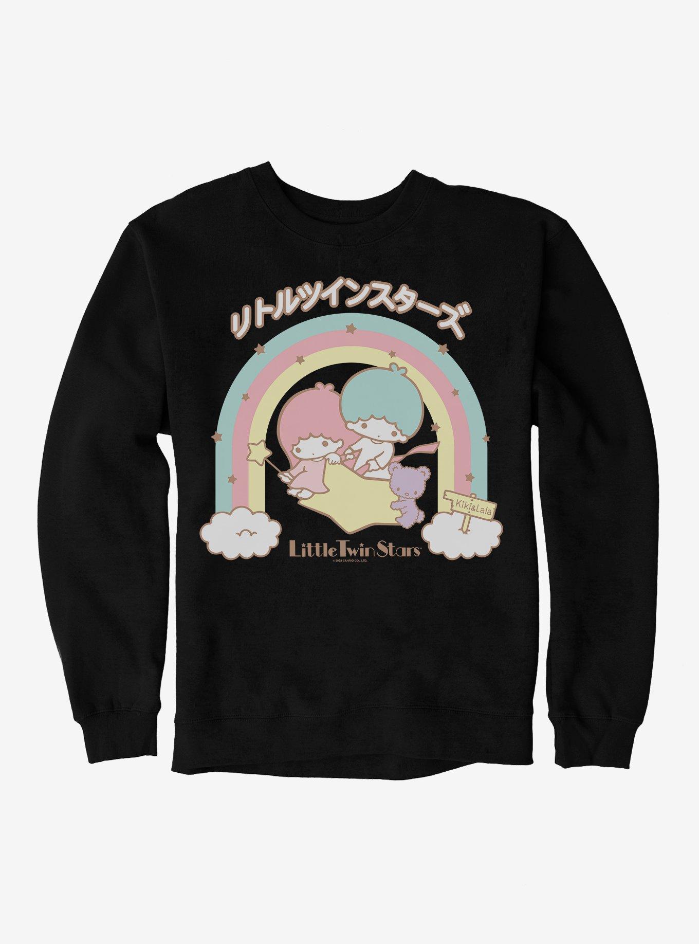 Little Twin Stars Kiki And Lala Rainbow Sweatshirt, , hi-res