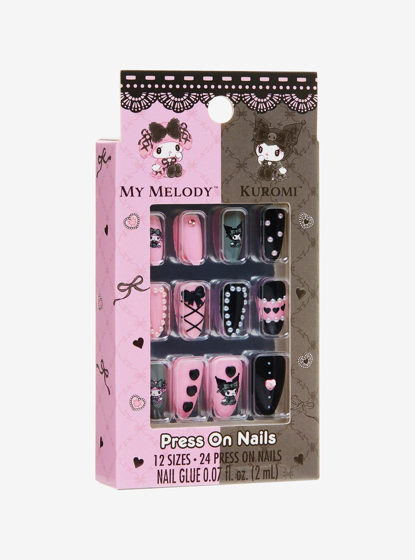 Kuromi Hello Kitty Spooky Press On Nails – BOSS BABES NAILS & SUPPLIES