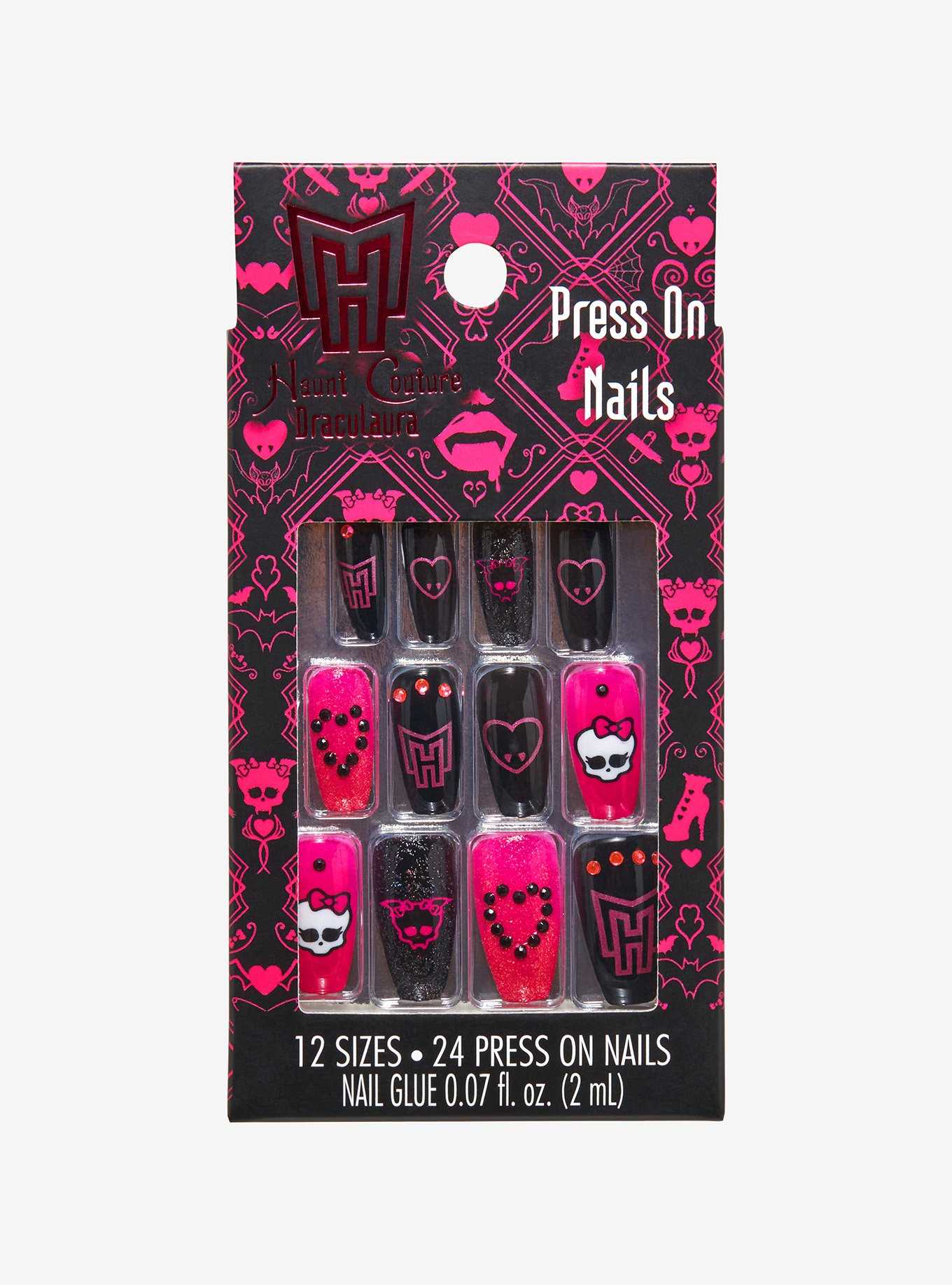 Monster High Icons Faux Nail Set, , hi-res
