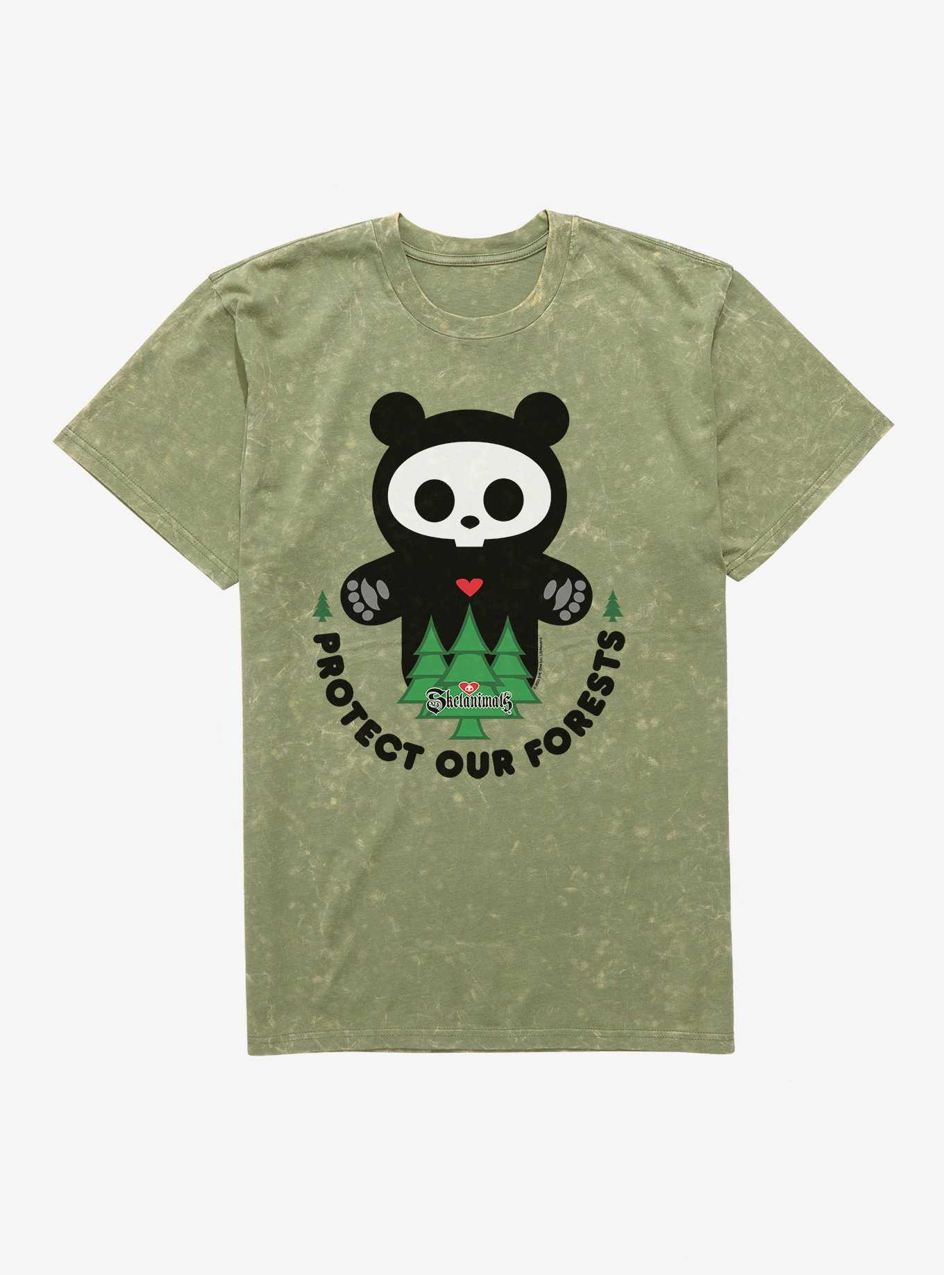 Skelanimals ChungKee Protect Our Forests Mineral Wash T-Shirt, , hi-res