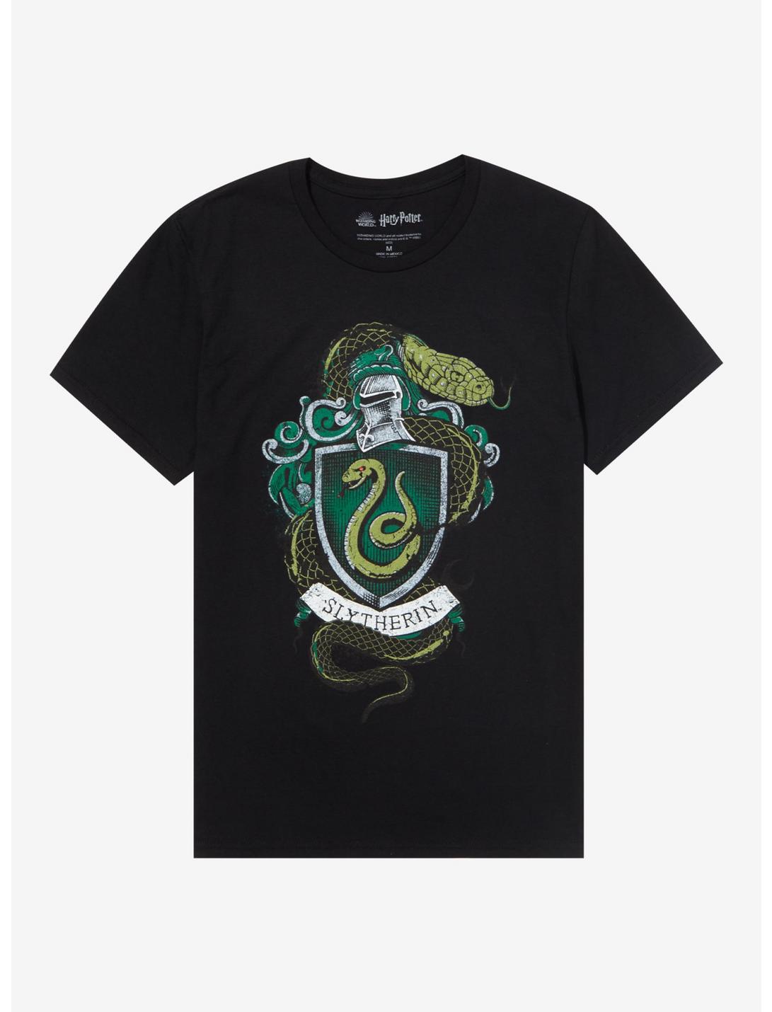 Harry Potter Slytherin House Crest T-Shirt, BLACK, hi-res