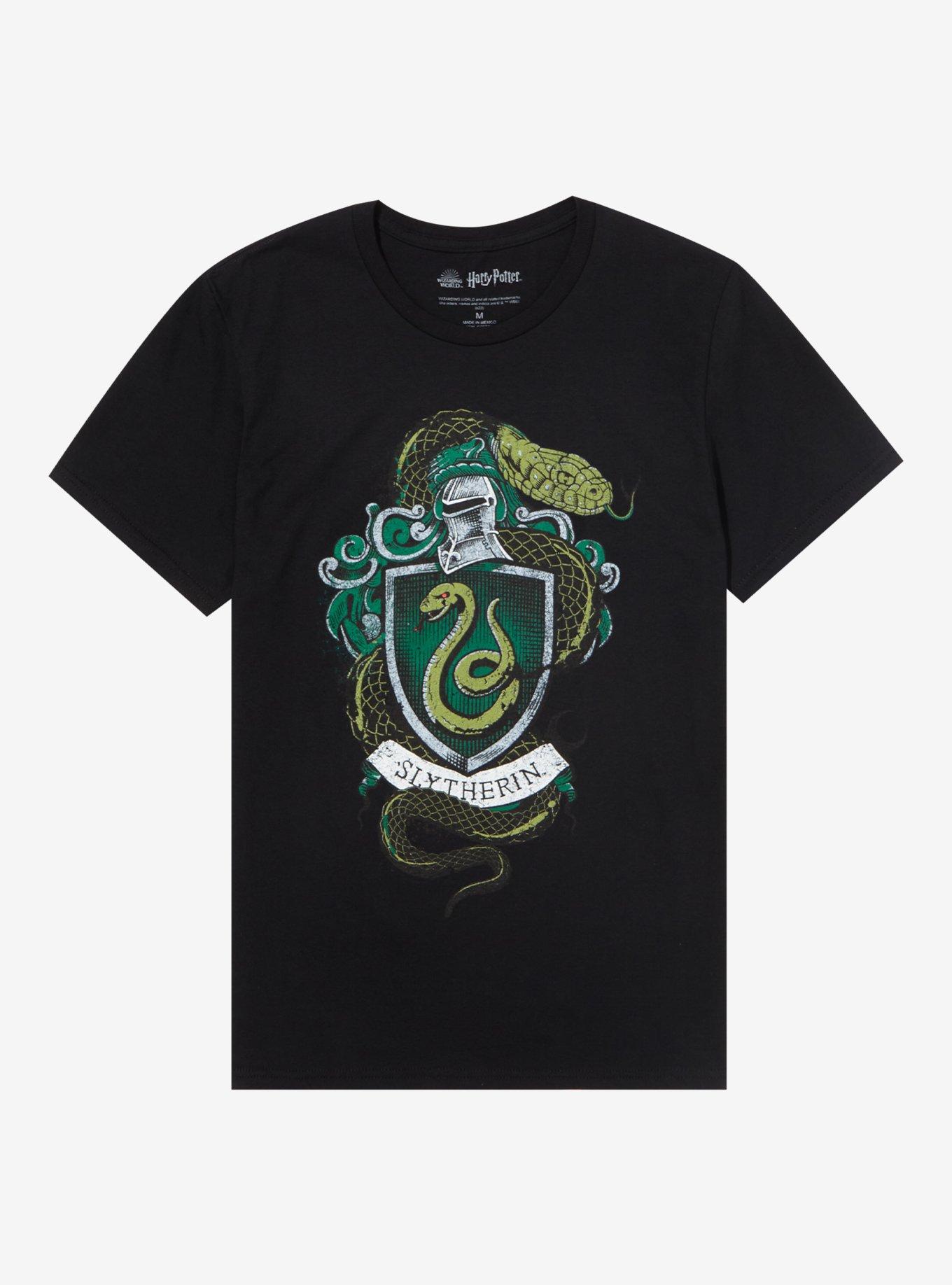 Harry Potter Slytherin House Crest T-Shirt, BLACK, hi-res