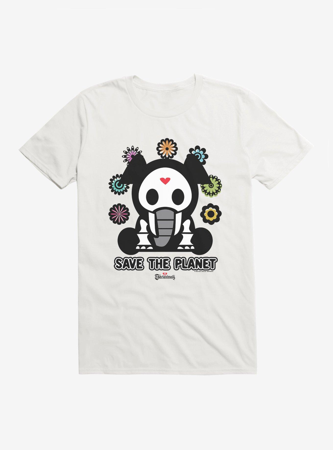 Skelanimals Ellie Save The Planet T-Shirt, WHITE, hi-res