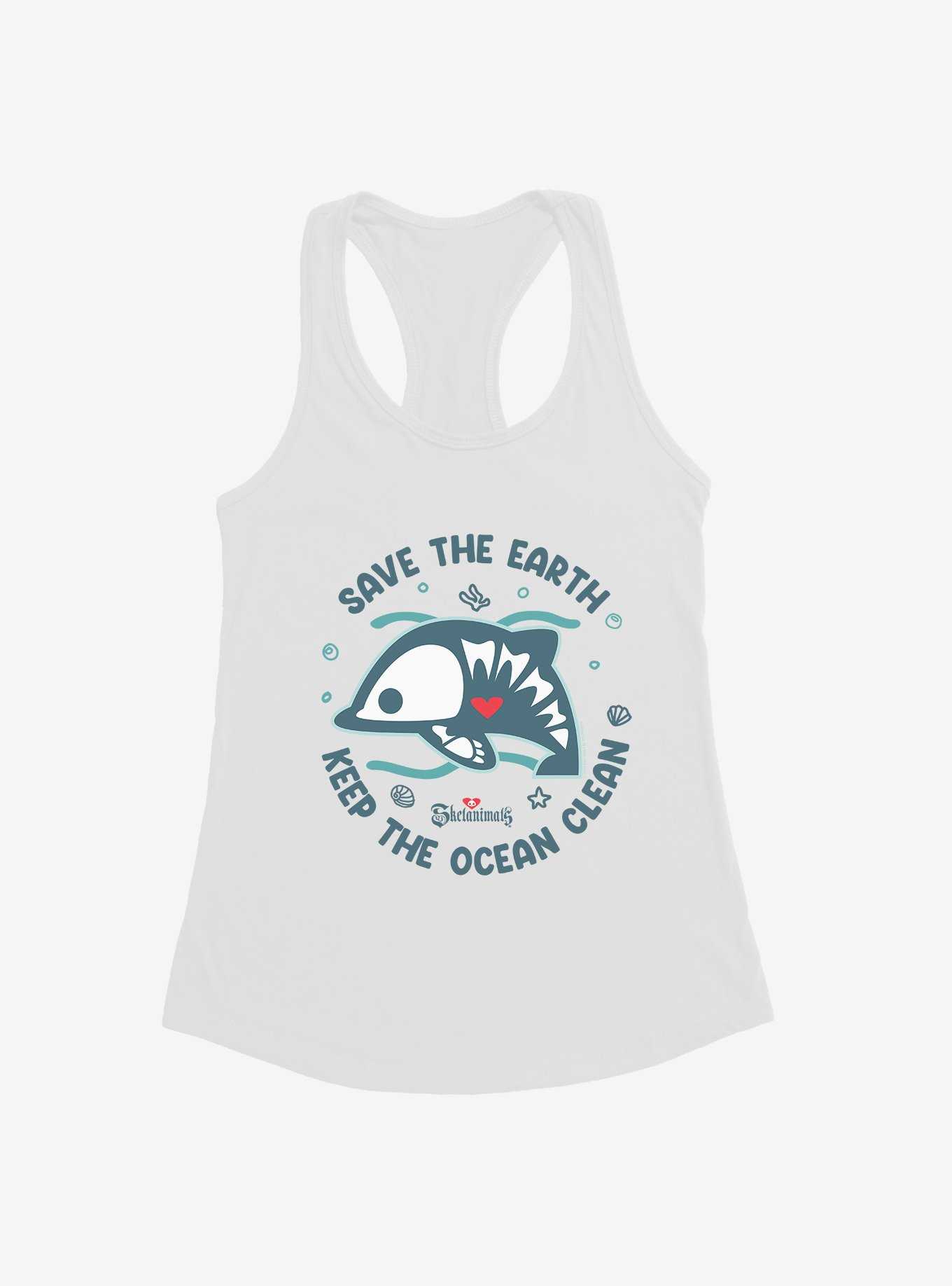 Skelanimals Dolphie Keep The Ocean Clean Girls Tank, , hi-res