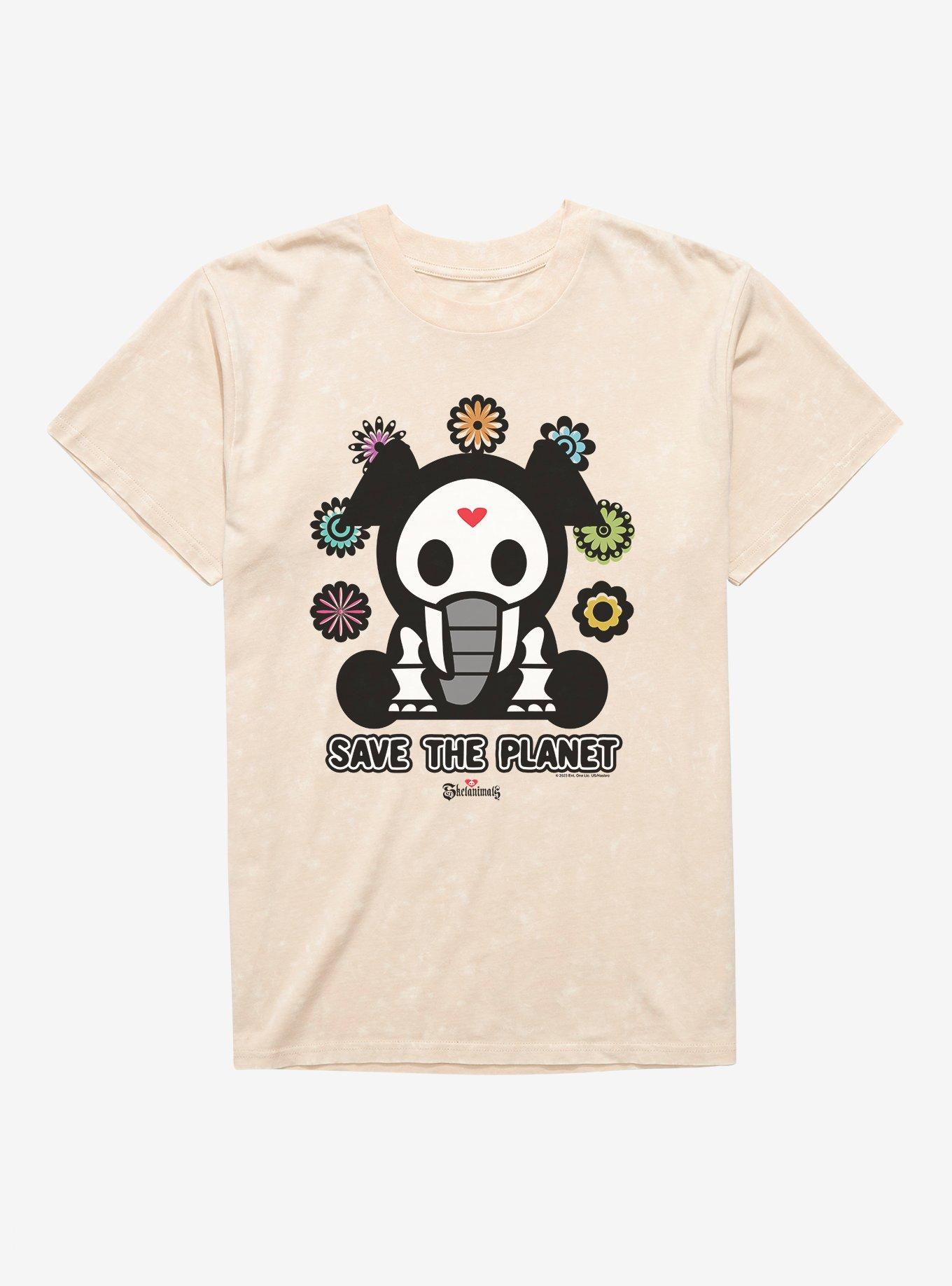 Skelanimals Ellie Save The Planet Mineral Wash T-Shirt