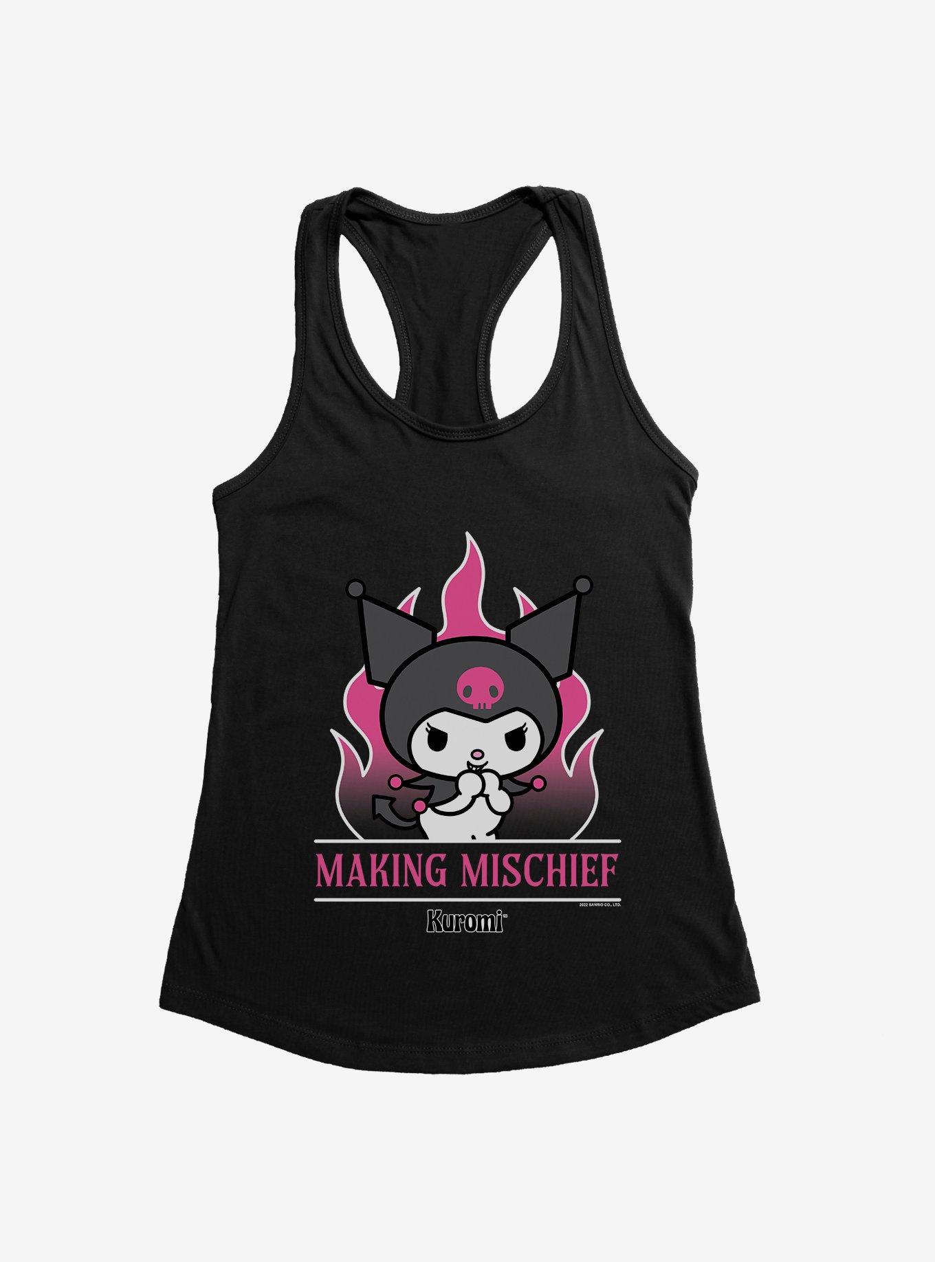 Kuromi Making Mischief Womens Tank Top, , hi-res