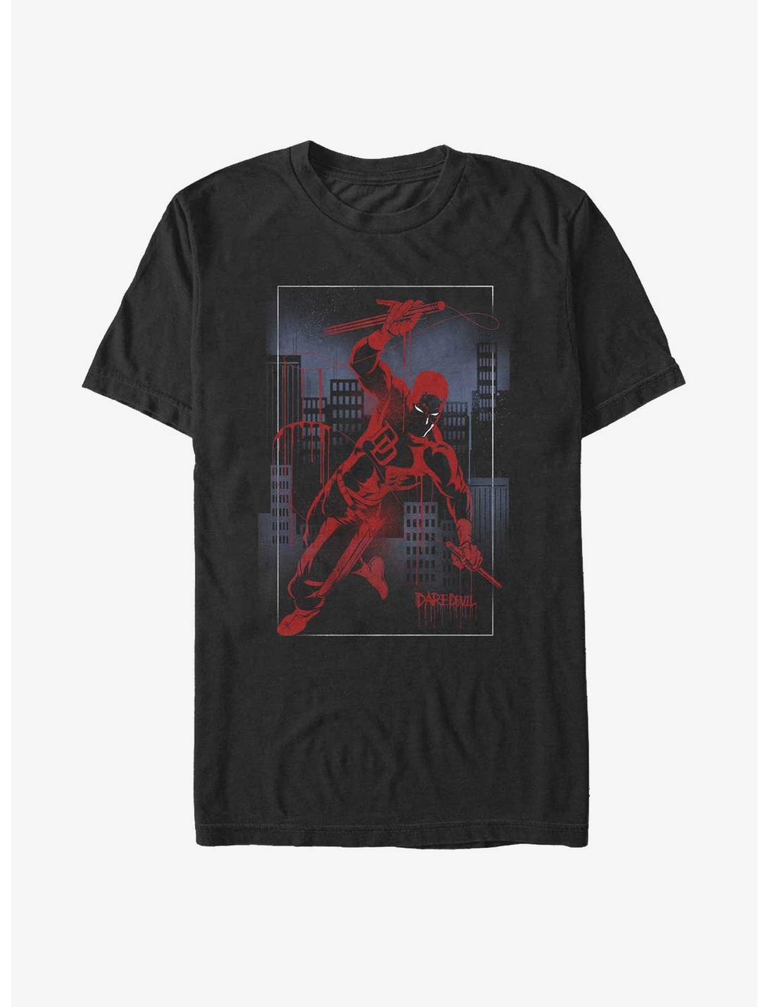 Marvel Daredevil Fear No Evil Poster T-Shirt, BLACK, hi-res