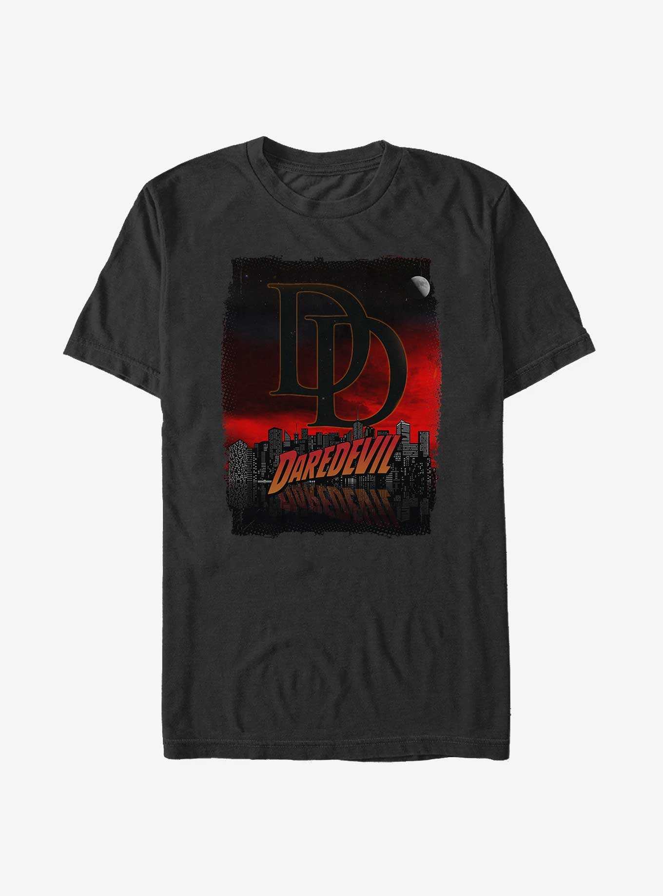 Marvel Daredevil Skyscraper Logo Poster T-Shirt, , hi-res