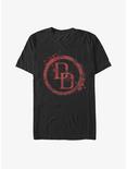 Marvel Daredevil Splatter Logo T-Shirt, BLACK, hi-res