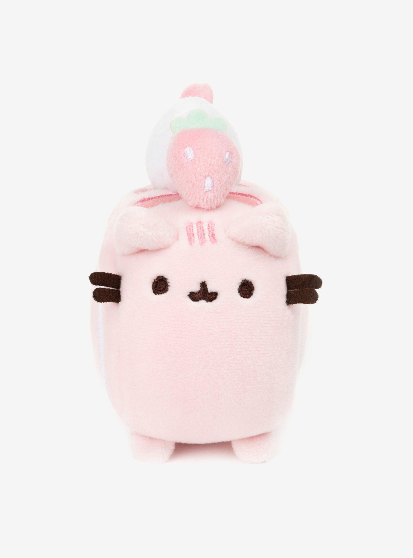 Pusheen Strawberry Roll 4 Inch Plush, , hi-res