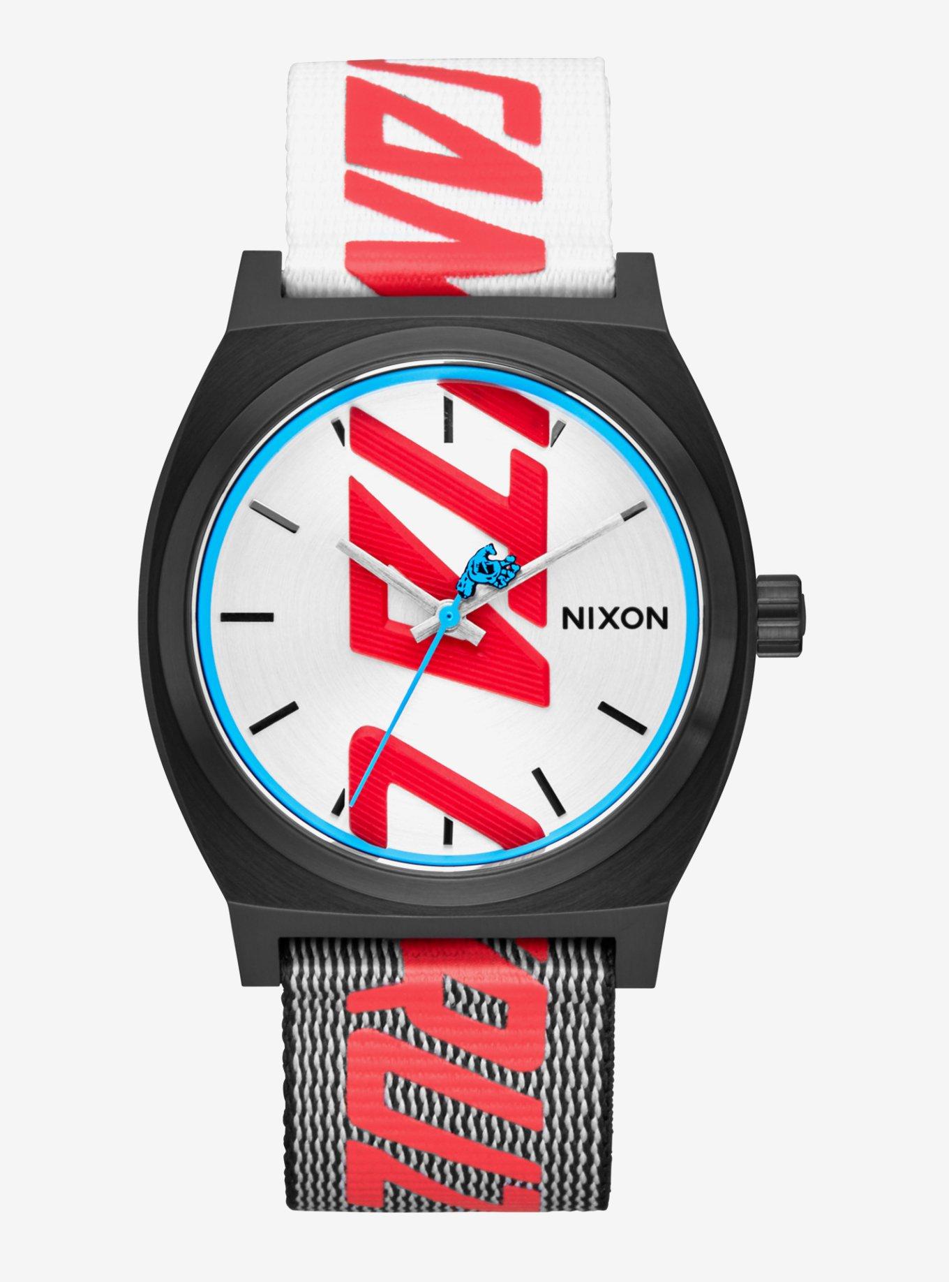 Nixon Santa Cruz Time Teller Black x Silver Watch, , hi-res