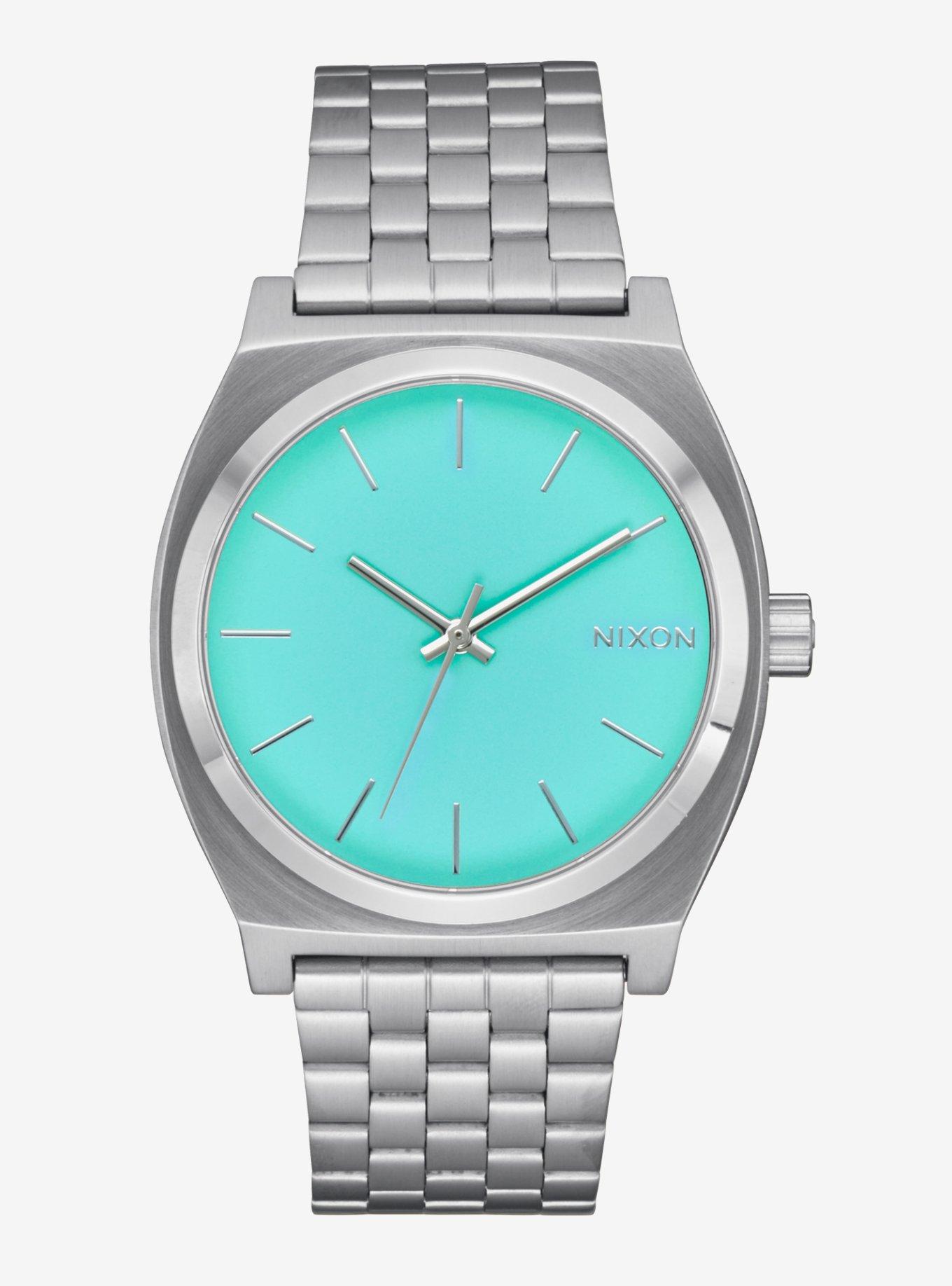 Nixon Time Teller Silver x Turquoise Watch, , hi-res