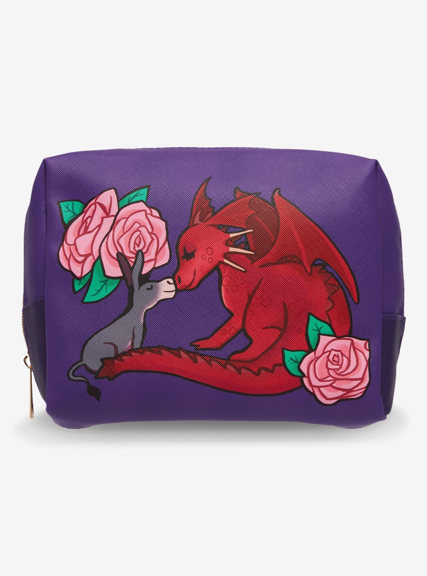 Shrek Donkey & Dragon Floral Cosmetic Bag, , hi-res