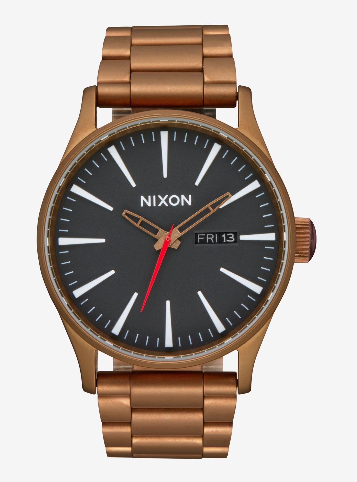 Nixon Sentry Stainless Steel Bronze x Black Watch, , hi-res