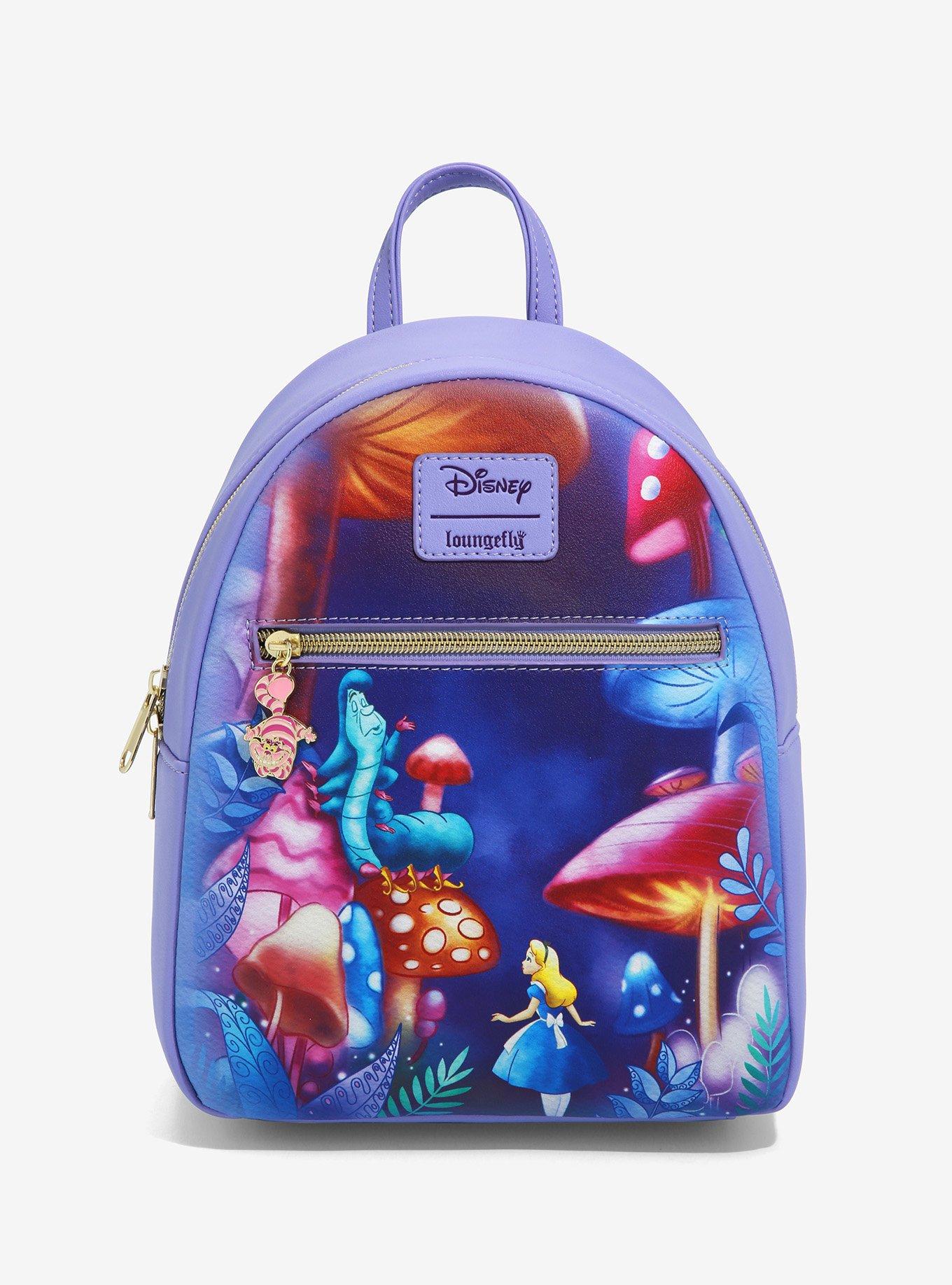 Loungefly Disney Alice In Wonderland Mushroom Caterpillar Mini Backpack