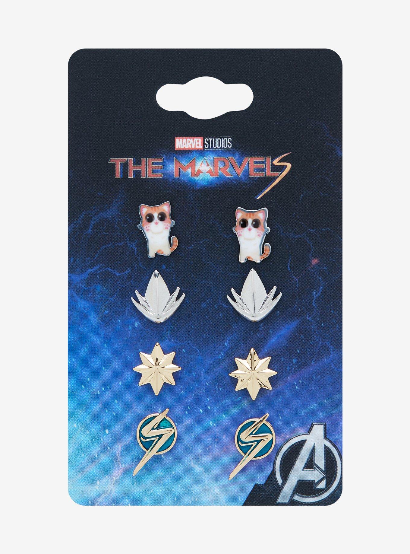 Marvel The Marvels Icons Earring Set - BoxLunch Exclusive, , hi-res