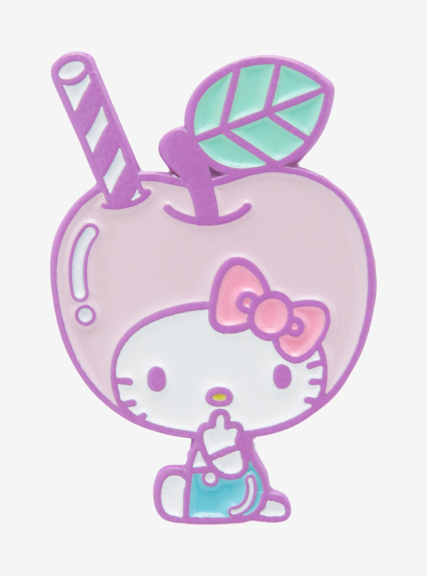 Sanrio Hello Kitty Apple Hat Enamel Pin - BoxLunch Exclusive, , hi-res