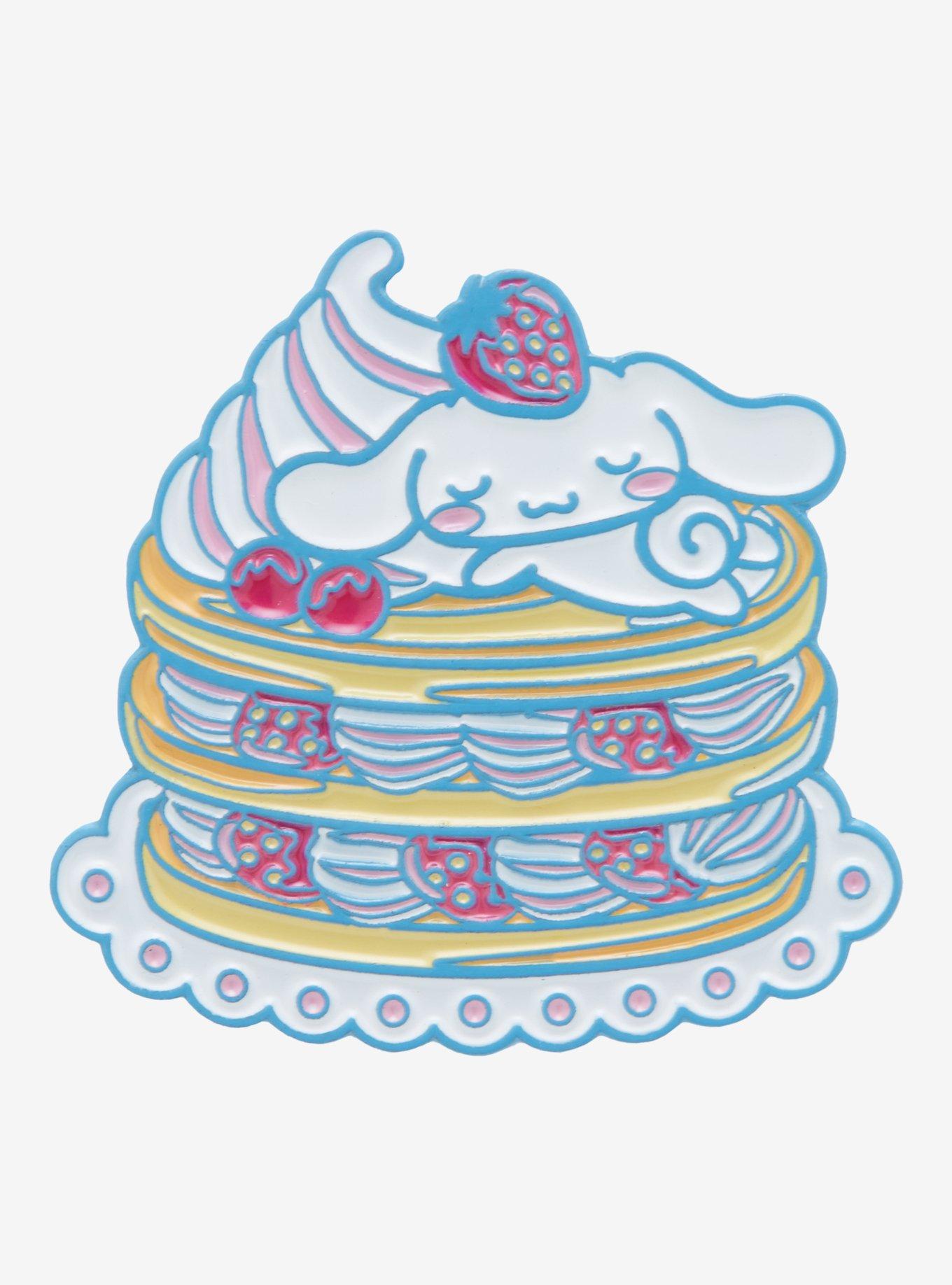 Sanrio Cinnamoroll Pancakes Enamel Pin - BoxLunch Exclusive , , hi-res
