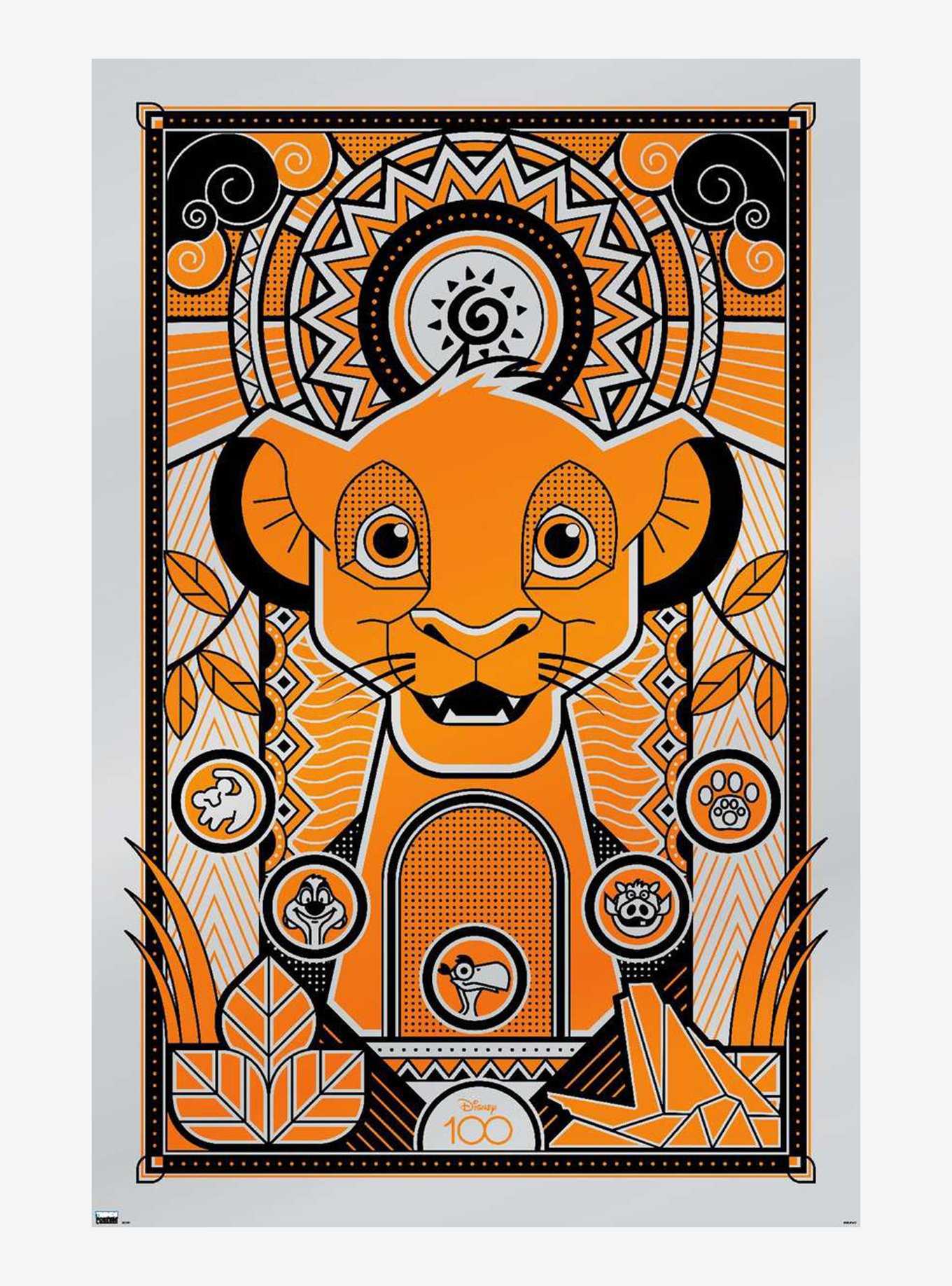 Disney100 The Lion King Simba Poster, , hi-res