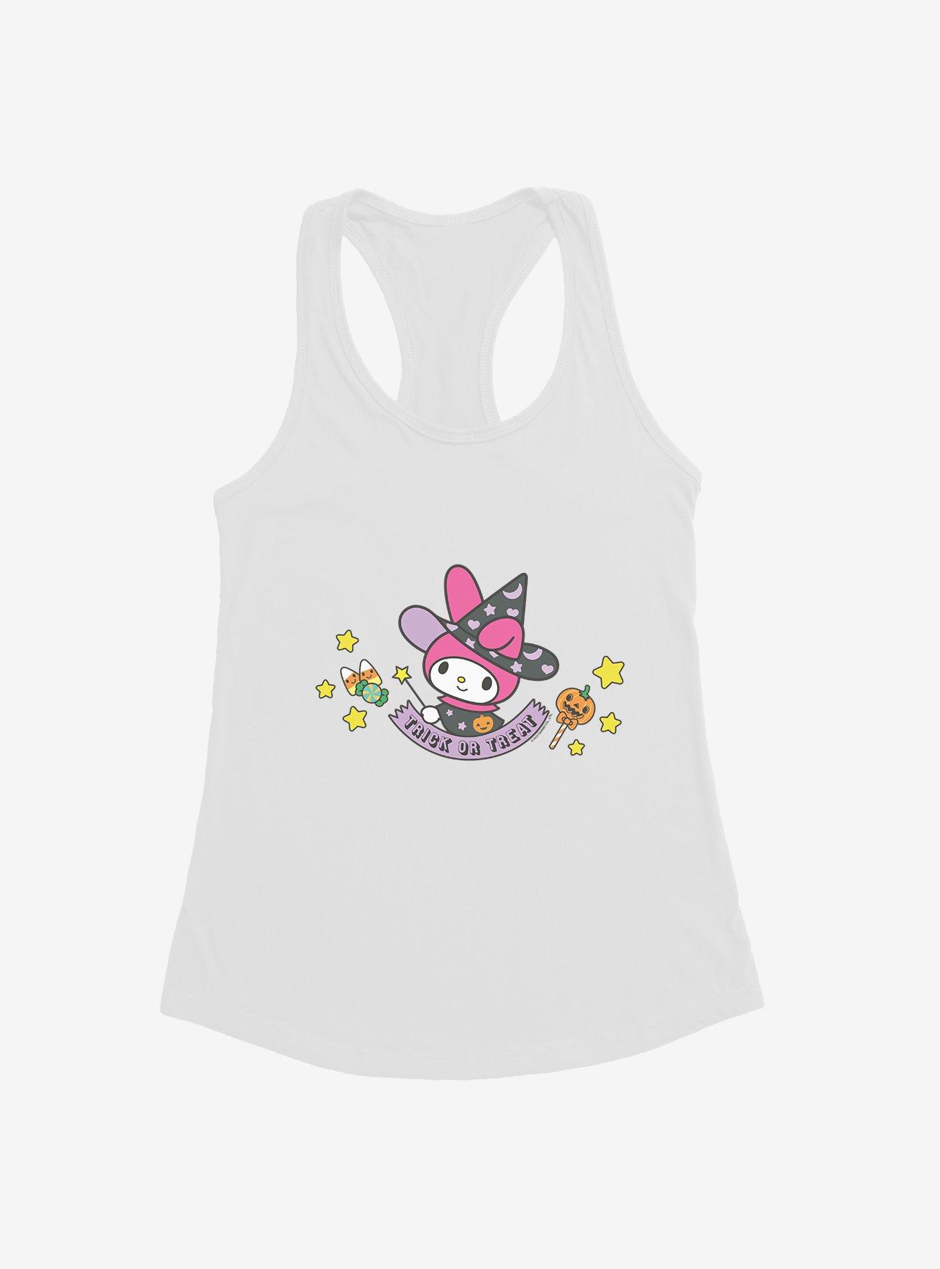 My Melody Halloween Trick or Treat Girls Tank, WHITE, hi-res