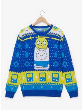 Adventure Time Jake and Finn Holiday Sweater - BoxLunch Exclusive, , hi-res