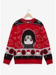 Naruto Shippuden Itachi Akatsuki Cloud Holiday Sweater - BoxLunch Exclusive, RED, hi-res