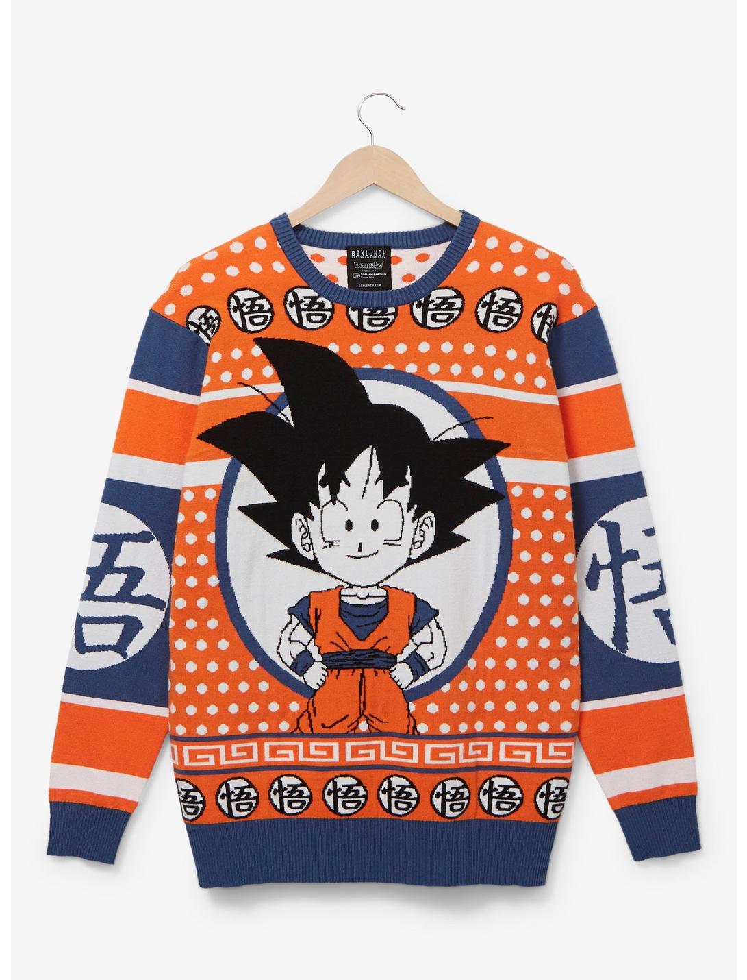 Dragon Ball Z Goku Holiday Sweater - BoxLunch Exclusive, ORANGE, hi-res