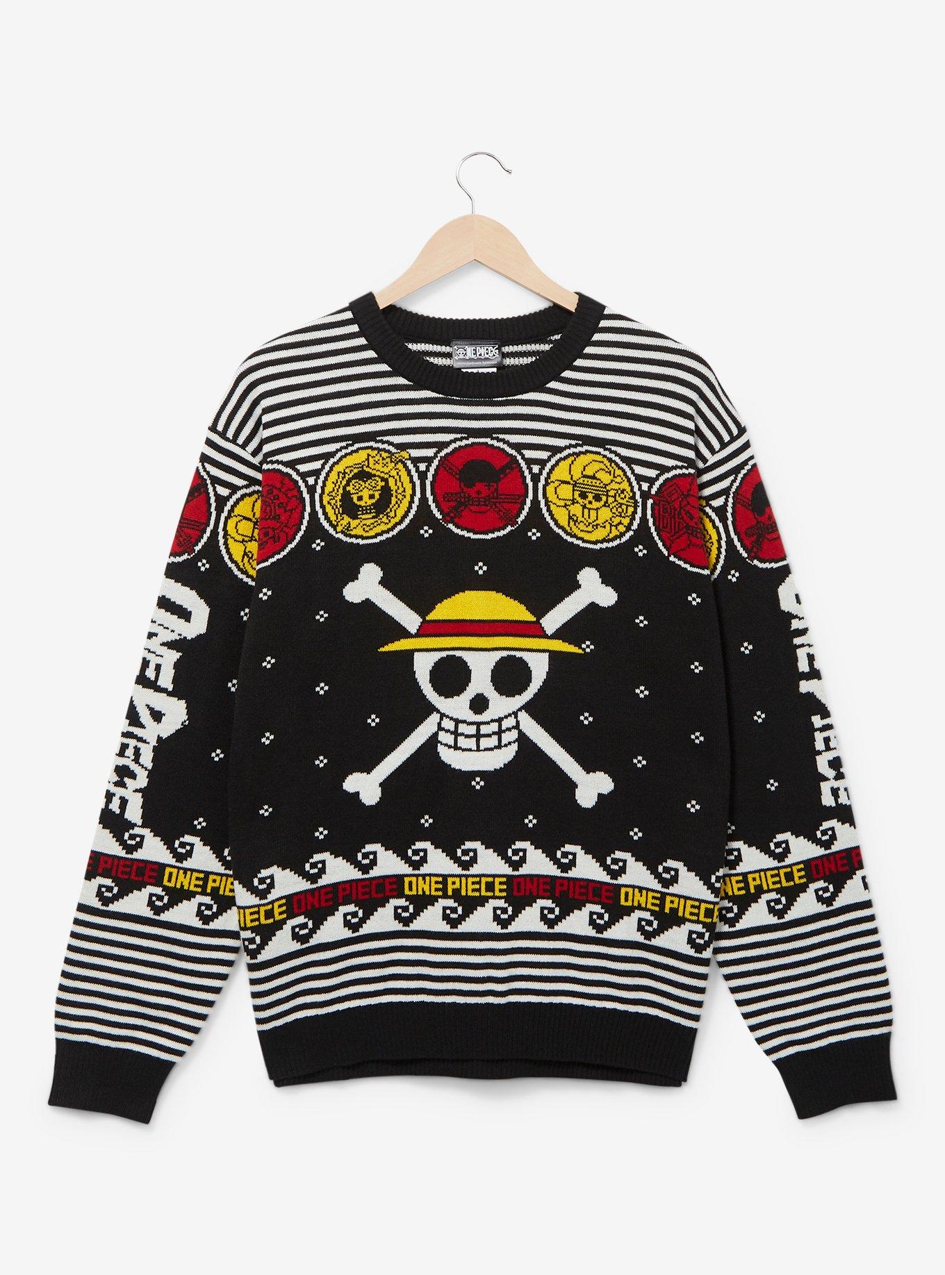 One Piece Straw Hat Pirates Team Ugly Christmas Sweater Xmas Gift