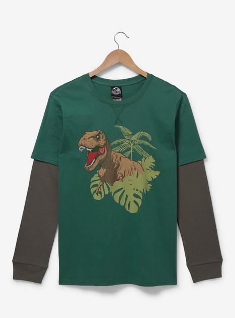 Jurassic Park T-Rex Layered Long Sleeve T-Shirt - BoxLunch Exclusive ...