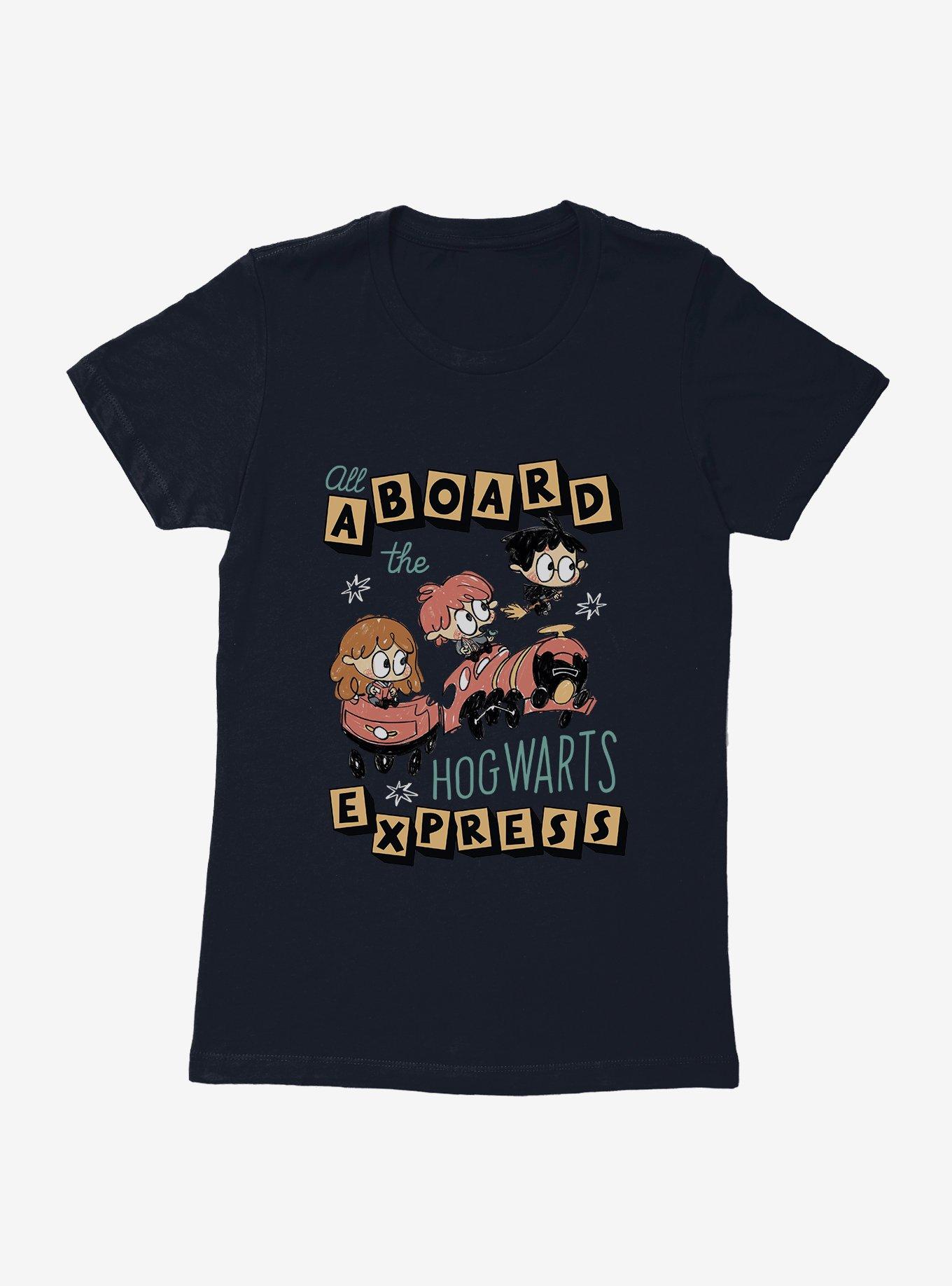 Harry Potter All Aboard Hogwarts Express Womens T-Shirt