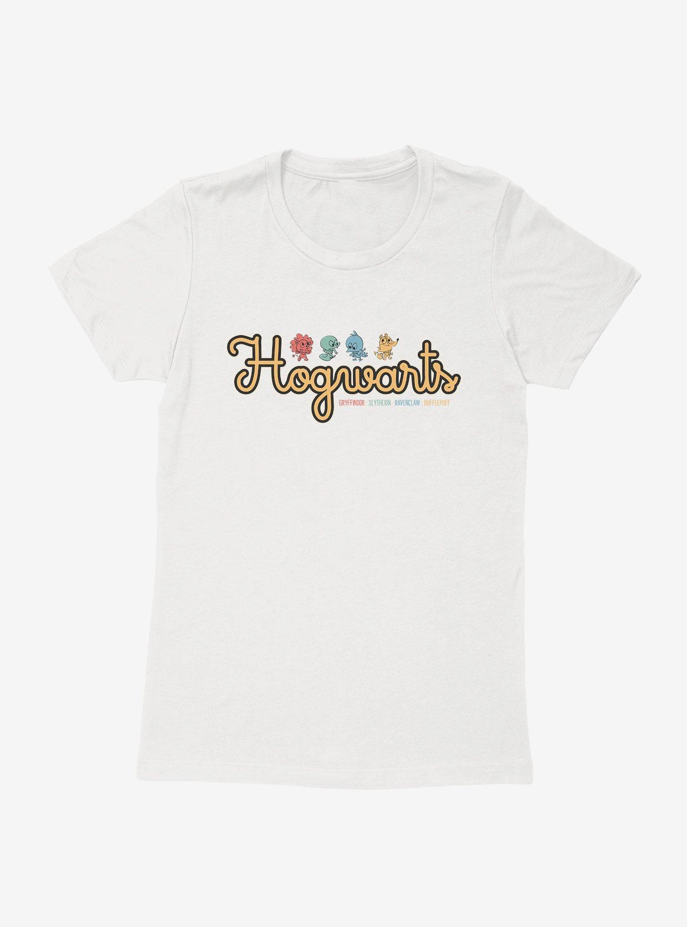 Harry Potter Hogwarts House Cursive Logo Womens T-Shirt