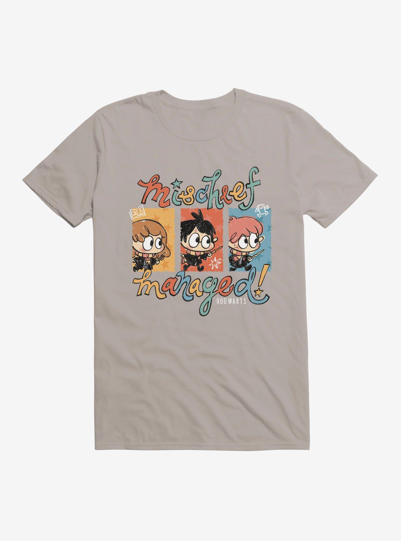 Harry Potter Mischief Managed T-Shirt, LIGHT GREY, hi-res