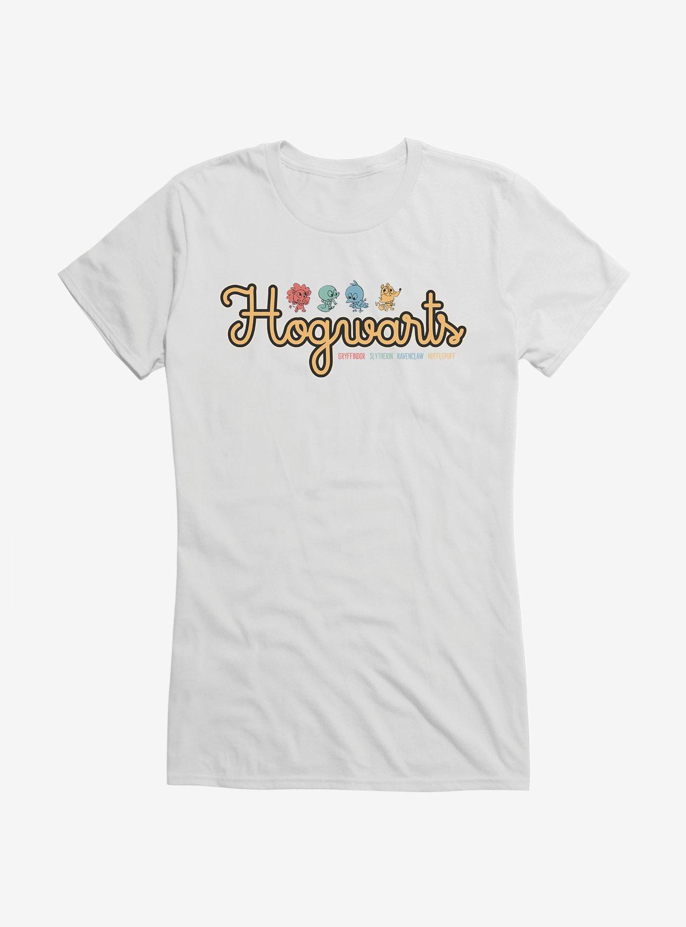 Harry Potter Hogwarts House Cursive Logo Girls T-Shirt
