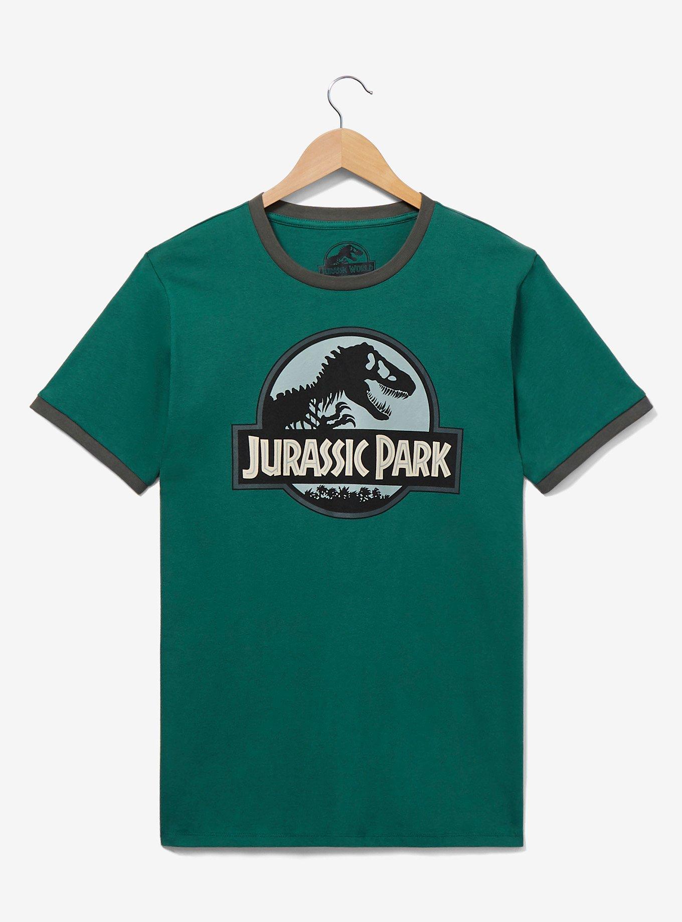 Jurassic Park Logo Ringer TShirt BoxLunch Exclusive BoxLunch