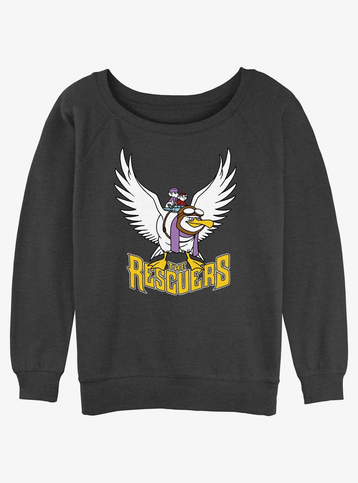 Disney the Rescuers Down Under Flight of Orville Girls Slouchy Sweatshirt