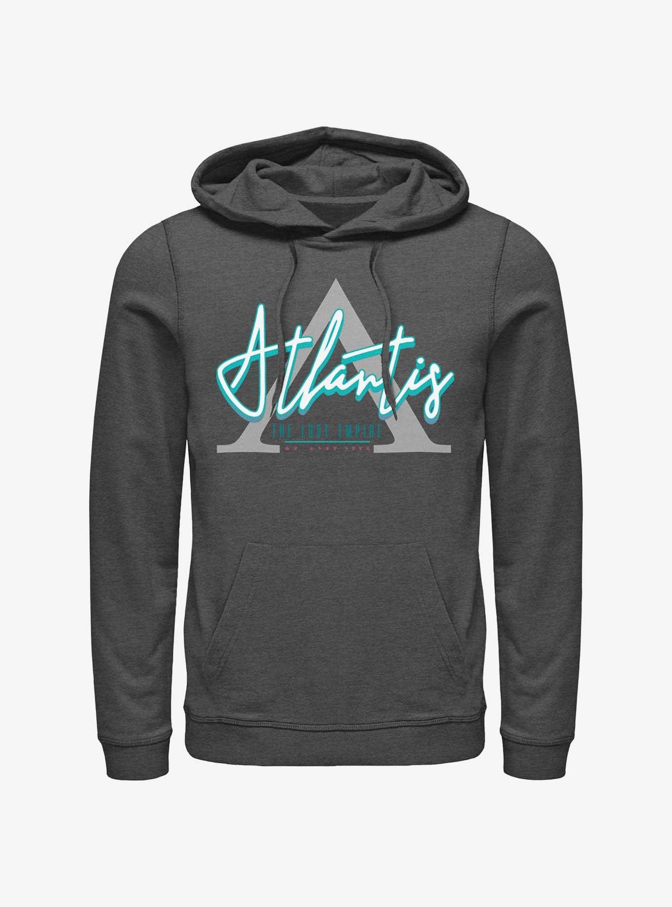 Disney Atlantis: The Lost Empire Symbol Logo Hoodie, CHAR HTR, hi-res