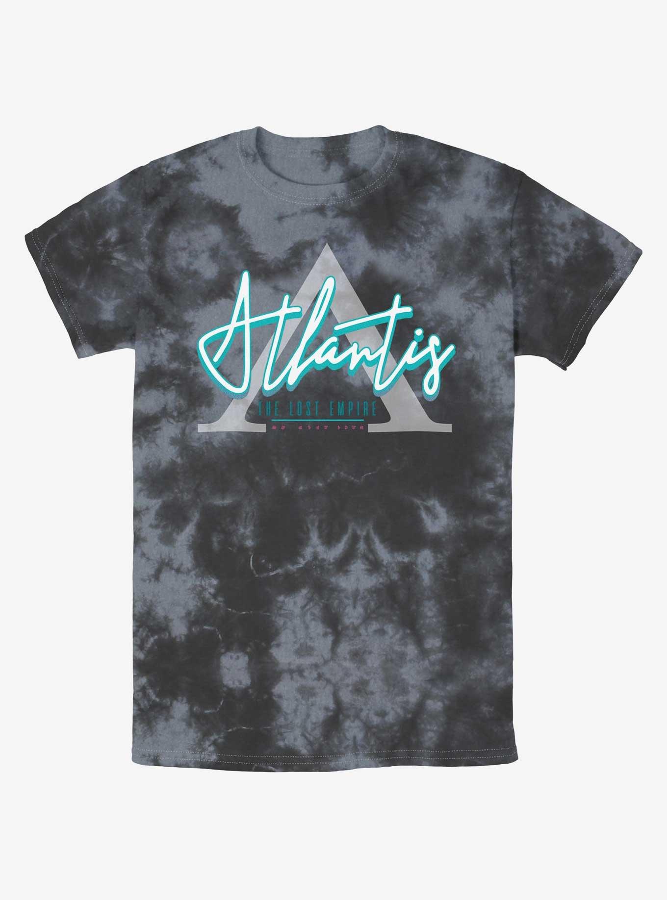 Disney Atlantis: The Lost Empire Symbol Logo Tie-Dye T-Shirt, BLKCHAR, hi-res