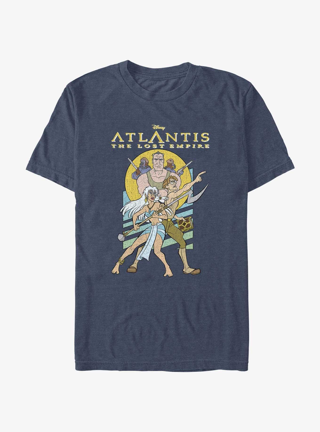 Disney Atlantis: The Lost Empire Protectors Kida and Milo T-Shirt, NAVY HTR, hi-res