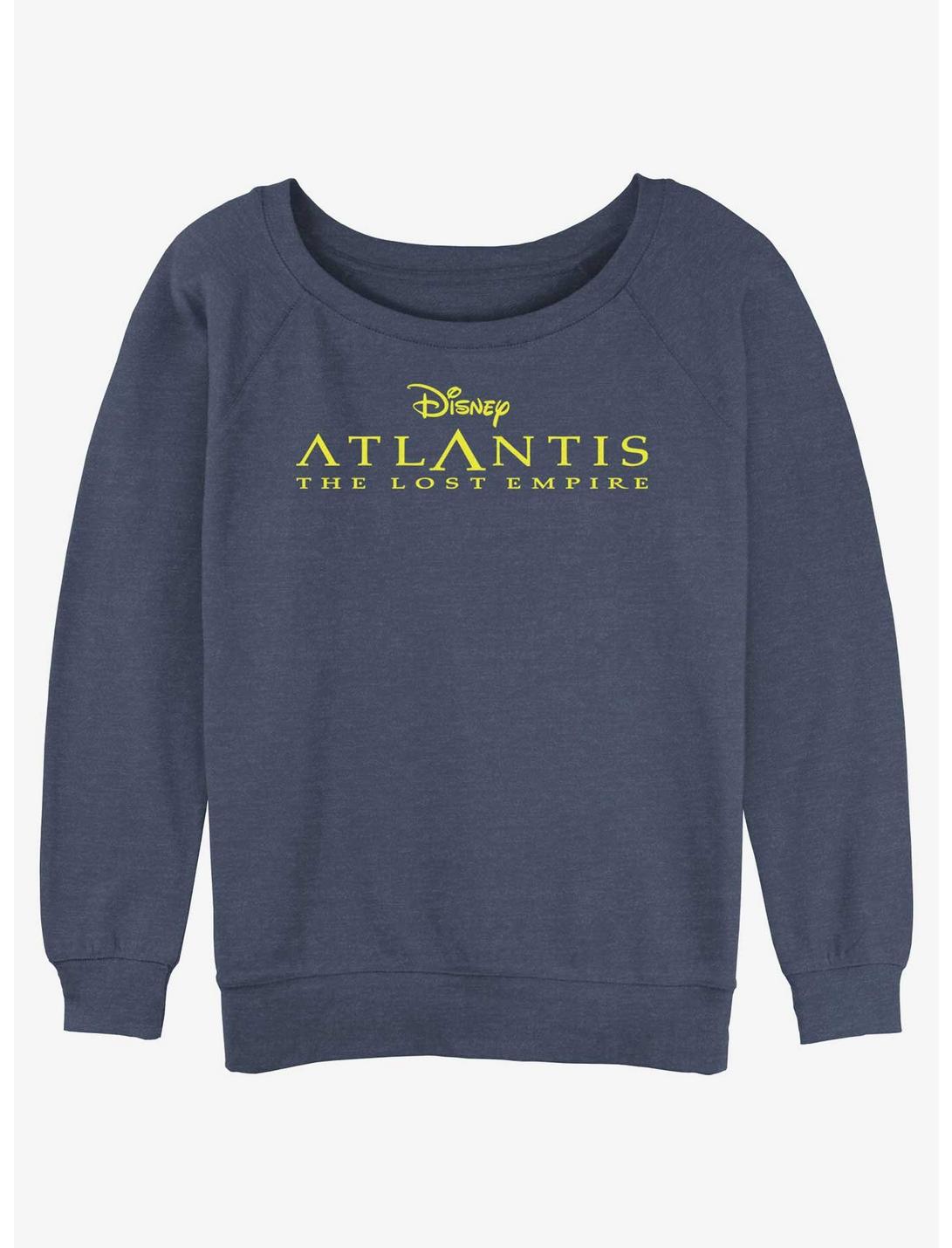Disney Atlantis: The Lost Empire Logo Girls Slouchy Sweatshirt, BLUEHTR, hi-res