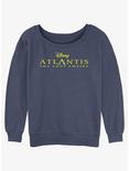 Disney Atlantis: The Lost Empire Logo Girls Slouchy Sweatshirt, BLUEHTR, hi-res