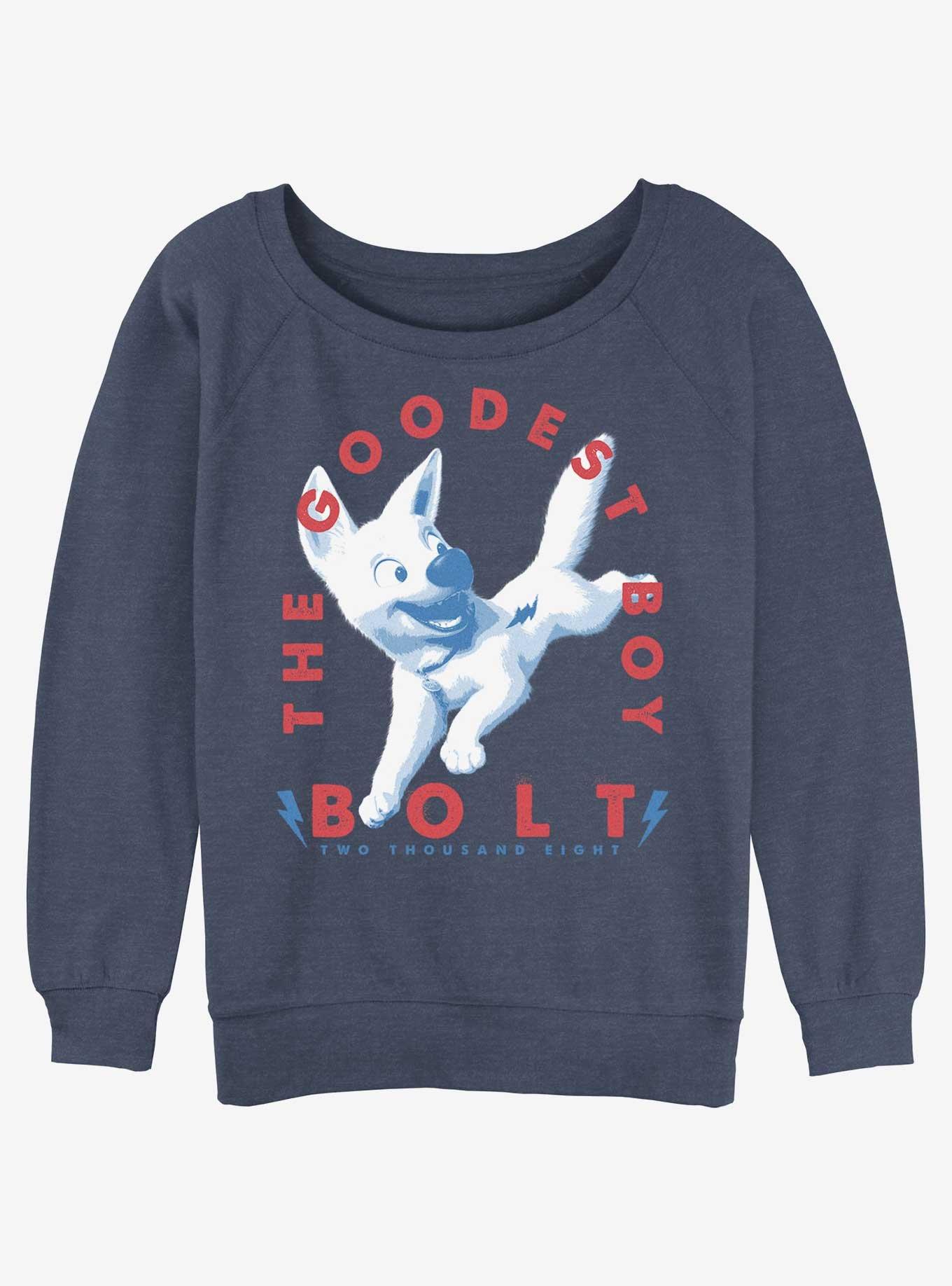 Disney Bolt The Goodest Boy Girls Slouchy Sweatshirt