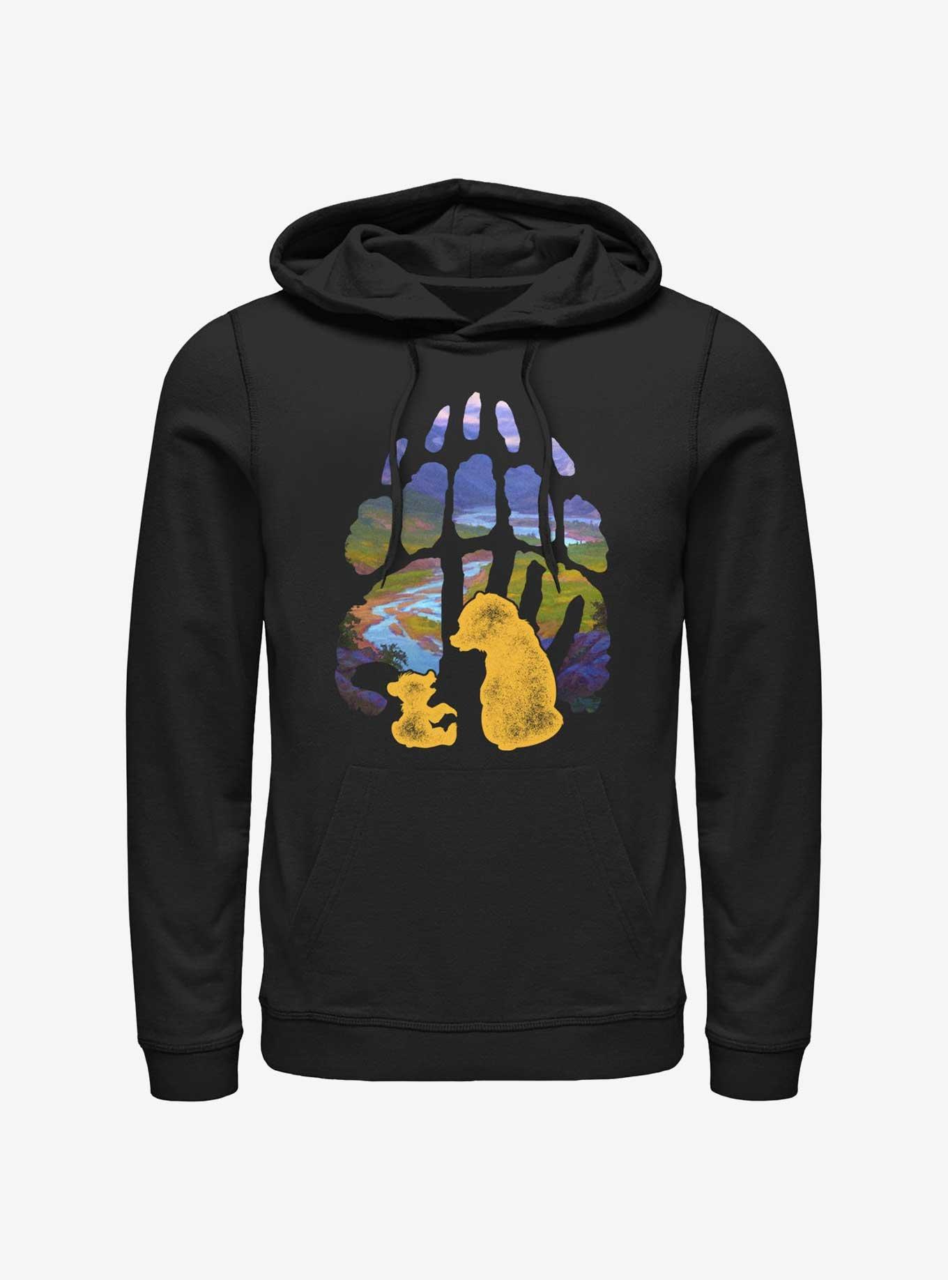 Disney Brother Bear Pawprint Hoodie, BLACK, hi-res