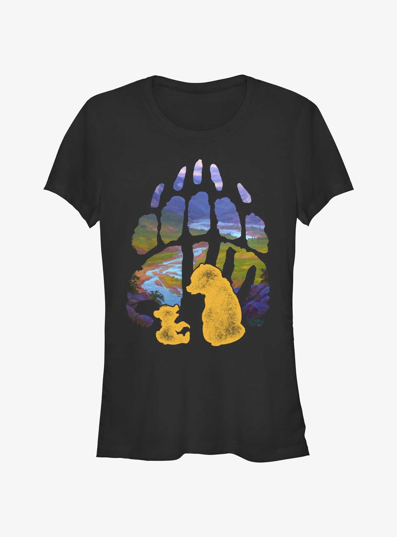 Disney Brother Bear Pawprint Girls T-Shirt, BLACK, hi-res