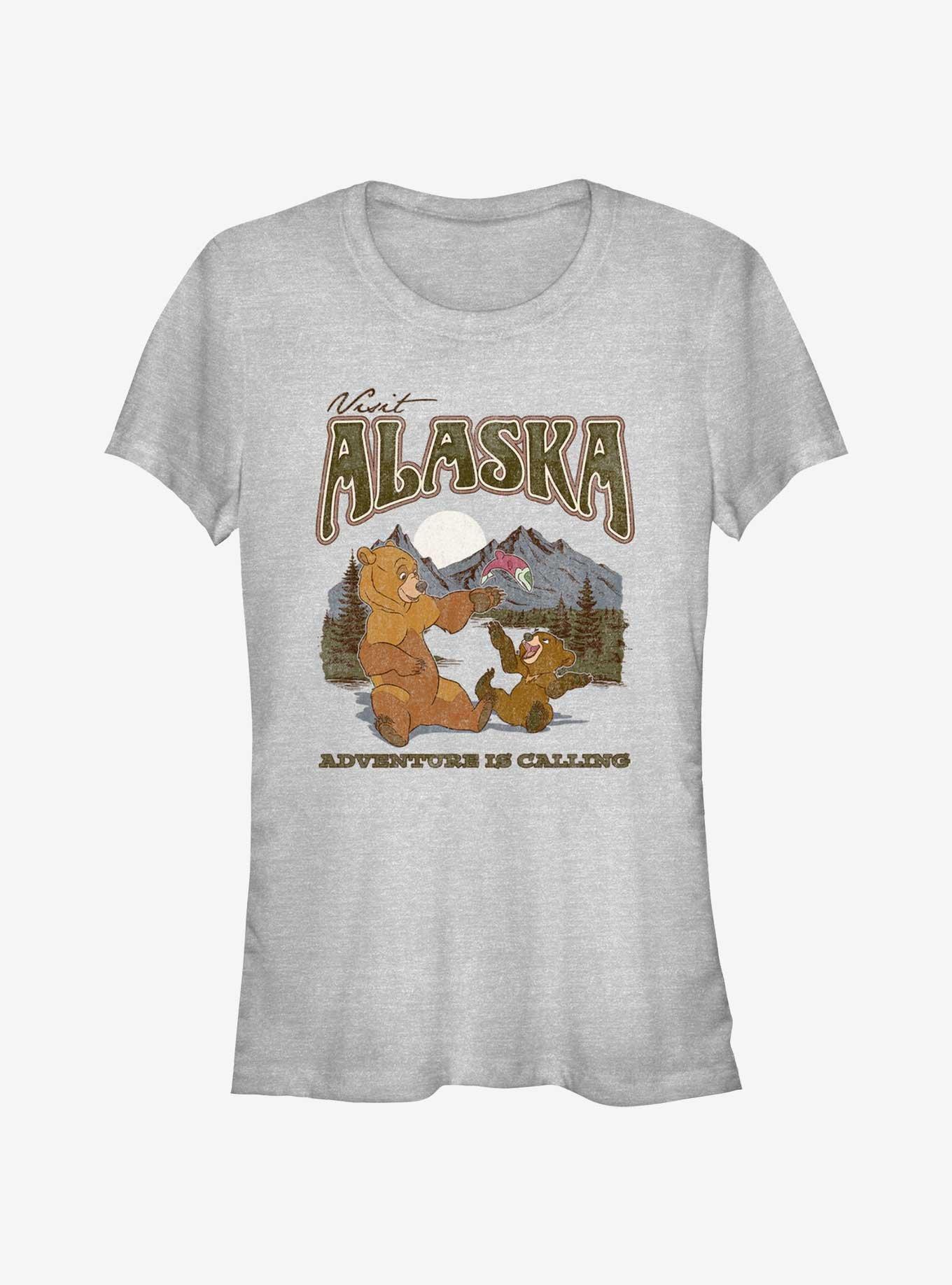 Disney Brother Bear Visit Alaska Adventure Is Calling Girls T-Shirt, ATH HTR, hi-res