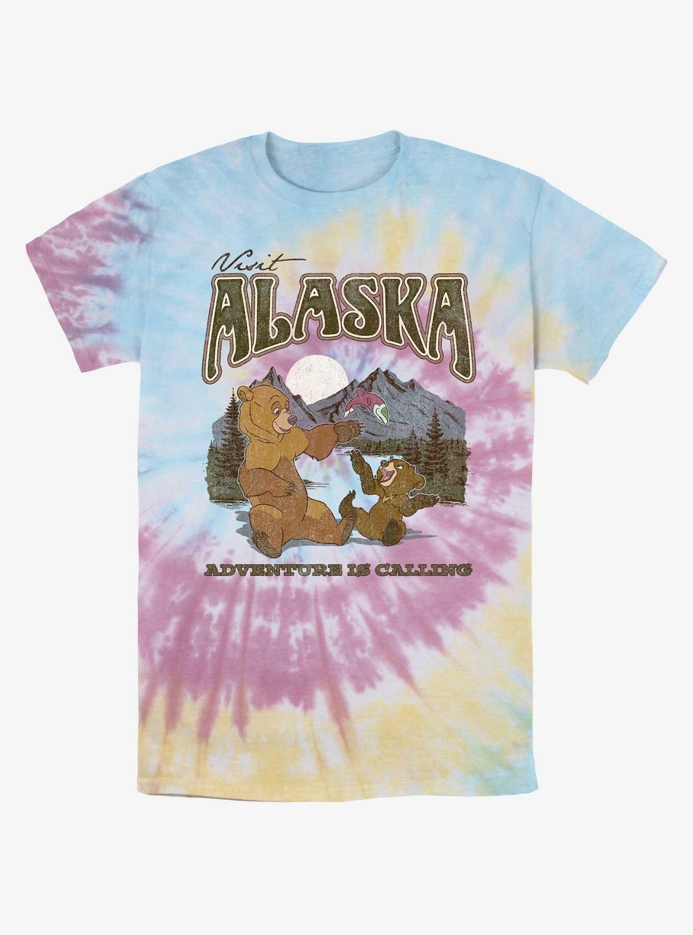 Disney Brother Bear Visit Alaska Adventure Is Calling Tie-Dye T-Shirt, BLUPNKLY, hi-res