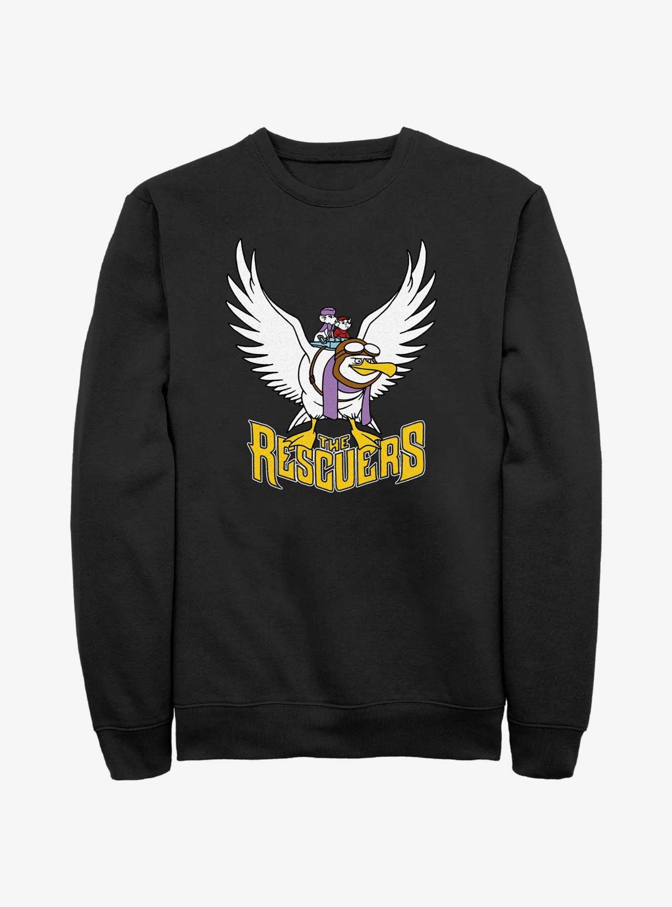 Disney The Rescuers Down Under Flight of the Orville Sweatshirt, BLACK, hi-res
